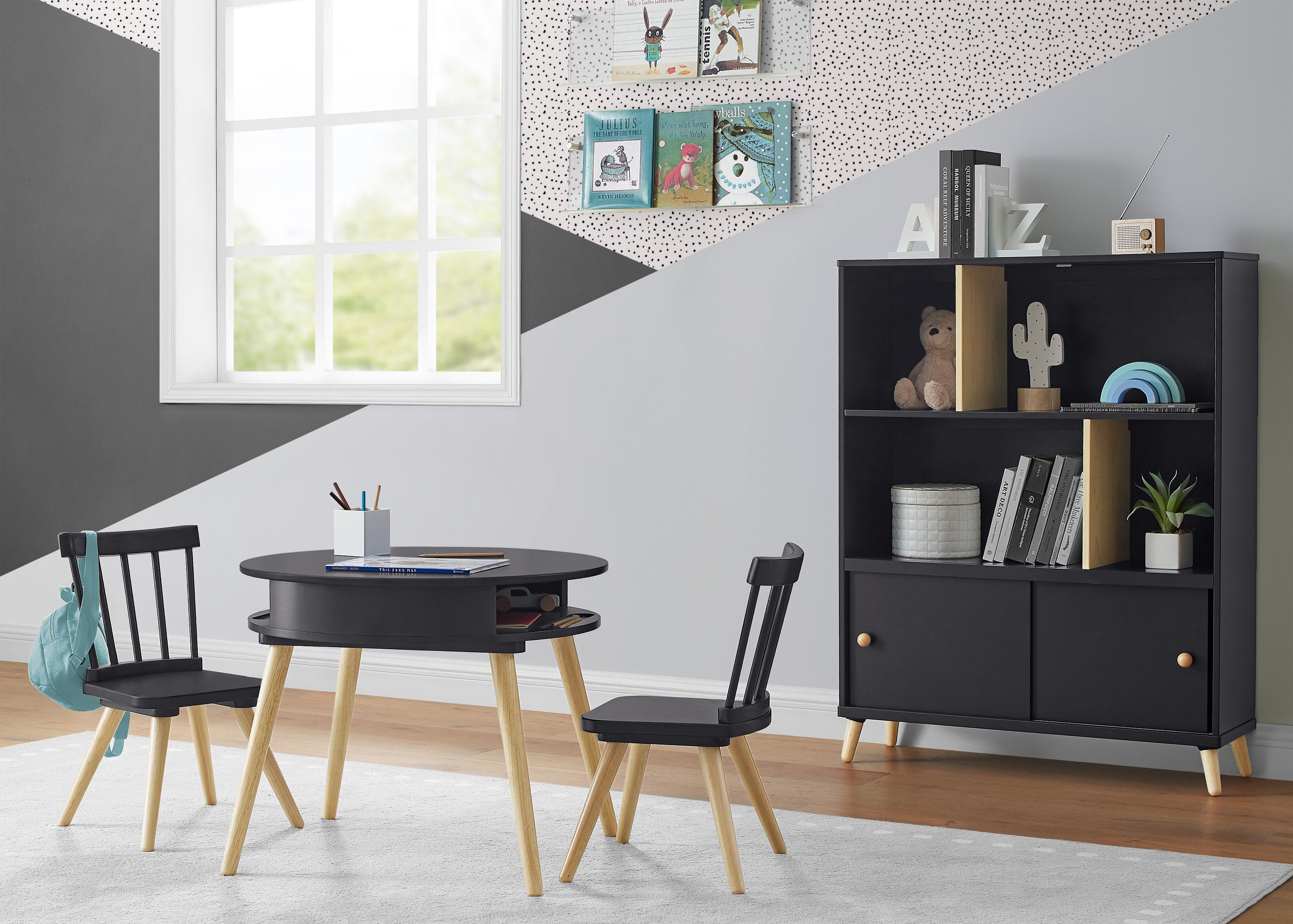 Hudson Bookcase with Greenguard Gold Certification - Modern Bookshelf for Home, Office & Library Storage