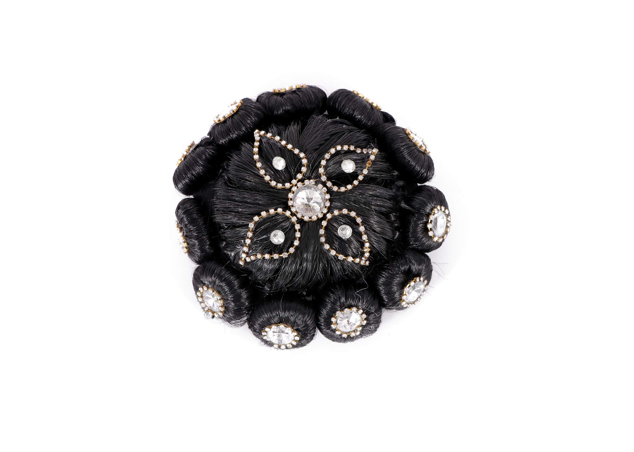 Shivarth Artificial Juda Hair Accessories for Women & Girls | Stone Work Bridal Hair Jewelry | Wedding & Festival Hair Extensions | Perfect for Indian Weddings, Festivals & Special Occasions