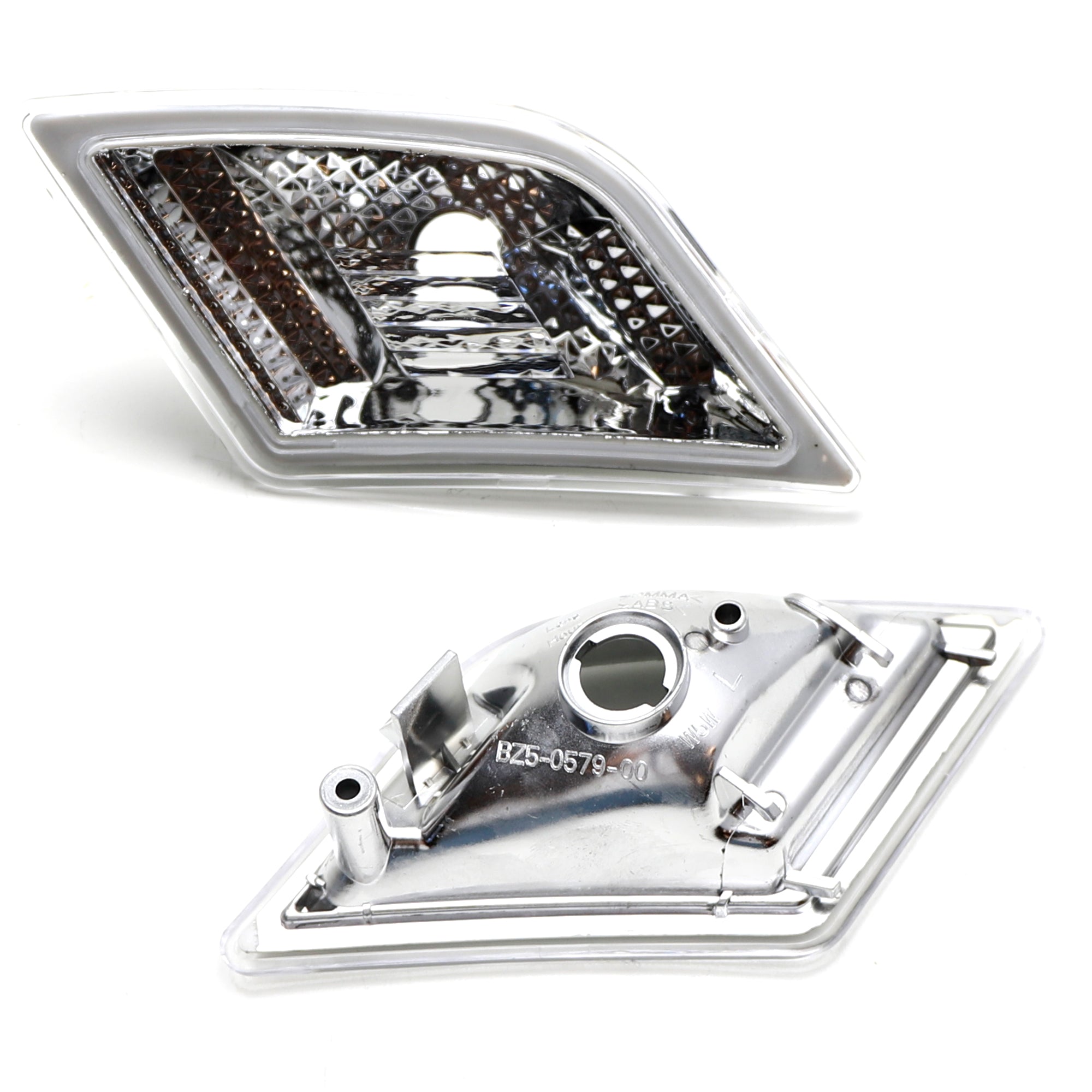 Clear Lens Front Side Marker Housings for 2008-2011 Mercedes W204 Pre-LCI C-Class - Perfect for Custom Lighting & Car Upgrades
