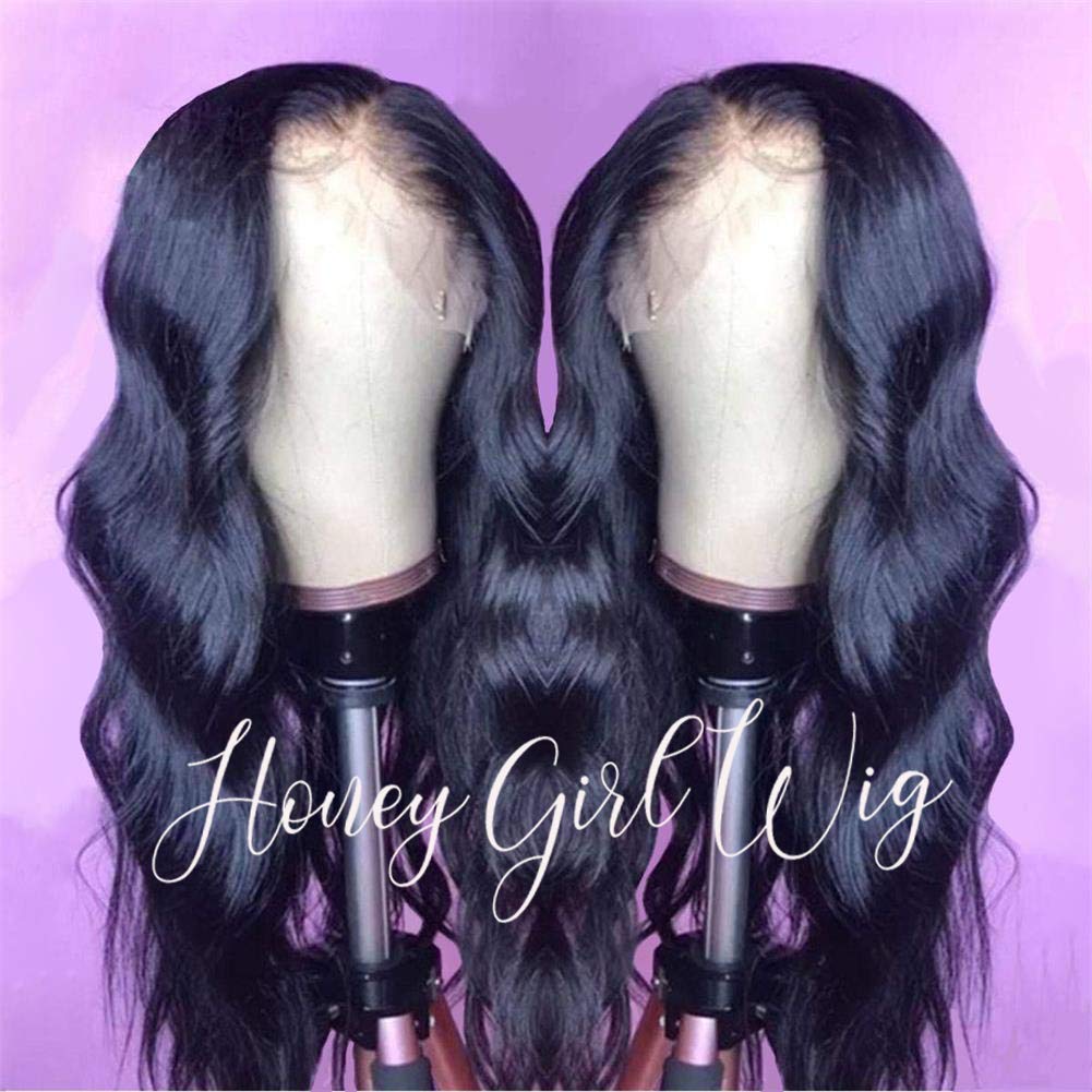 10A Brazilian Human Hair Wigs for Black Women - Glueless 13x6 Lace Front Wig with Baby Hair & Pre Plucked Wavy Invisible Knots - 20