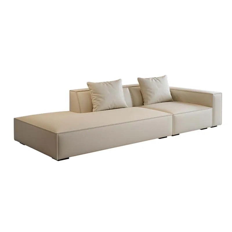 Modern Tofu Minimalist Lounge Sofa Set - 3-Piece Contemporary Fabric Sectional Couch for Small Spaces, Living Room, Apartment & Studio - Perfect for Relaxing, Entertaining & Compact Urban Living