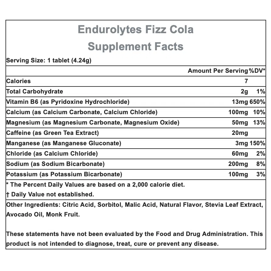 Hammer Nutrition Endurolytes Fizz Electrolyte Tablets - Hydration Supplement for Athletes & Outdoor Activities - Perfect for Running, Cycling & Hiking