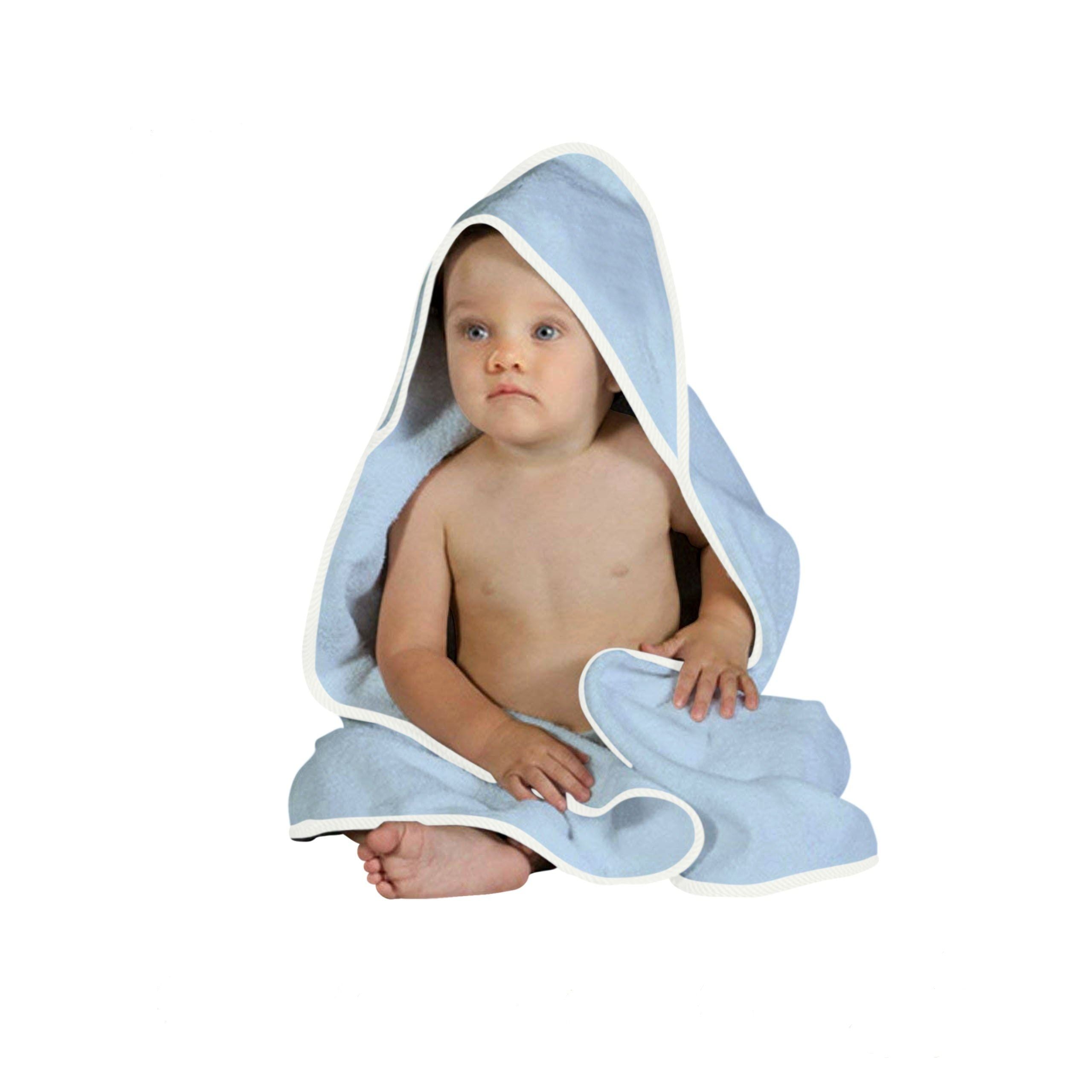 Soft Intimo Robe & Vienna Hooded Baby Towel Set - 100% Cotton Newborn Bath Wrap & Swaddle Blanket for Infants - Perfect for Post-Bath, Spa Day & Photo Shoots