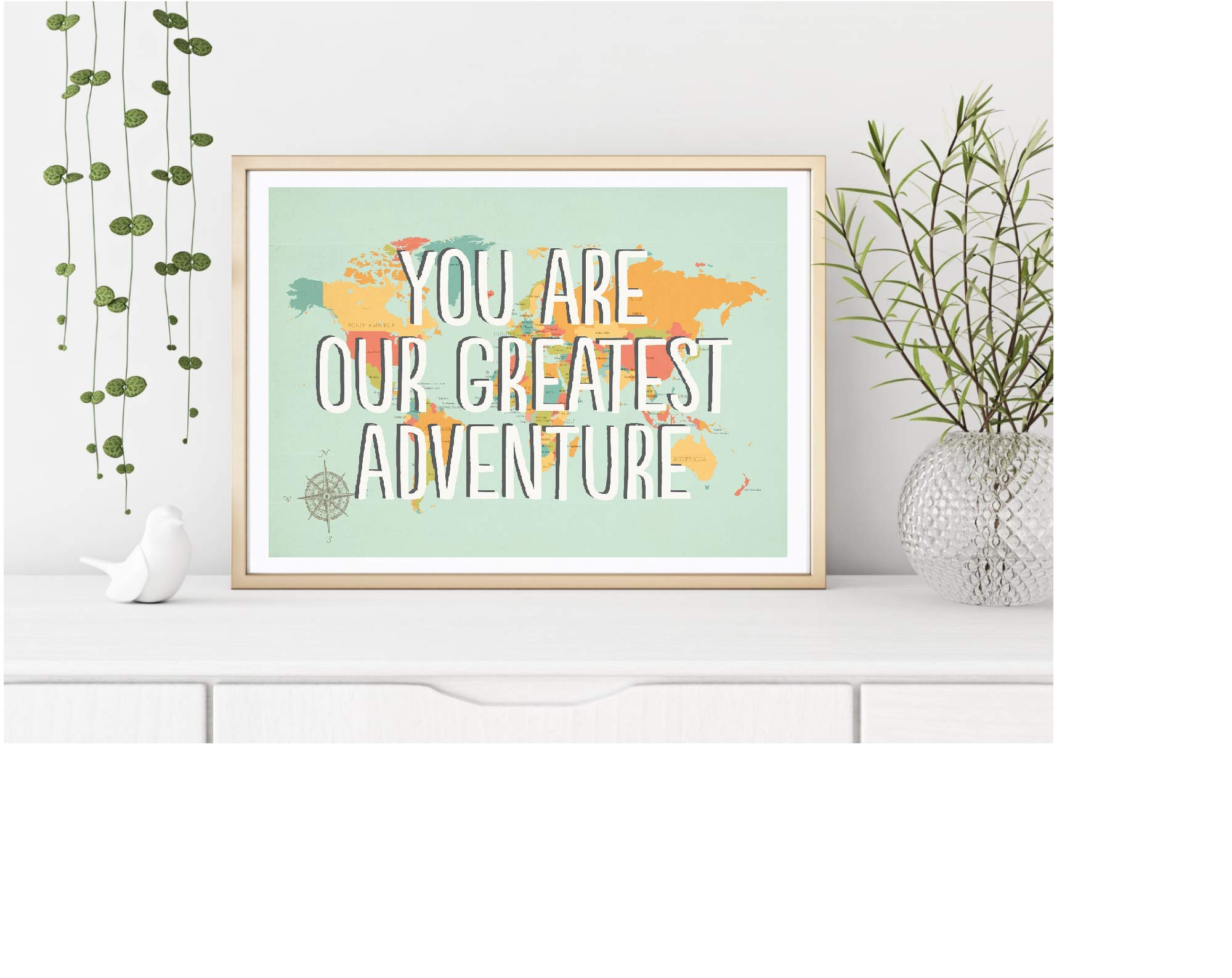 Kindred Sol Collective Greatest Adventure Nursery Wall Decor - Baby Shower Gift, Adventure Themed Nursery Art Poster for Boys & Girls - Perfect for Newborn Room, Kids Bedroom & Playroom Decor