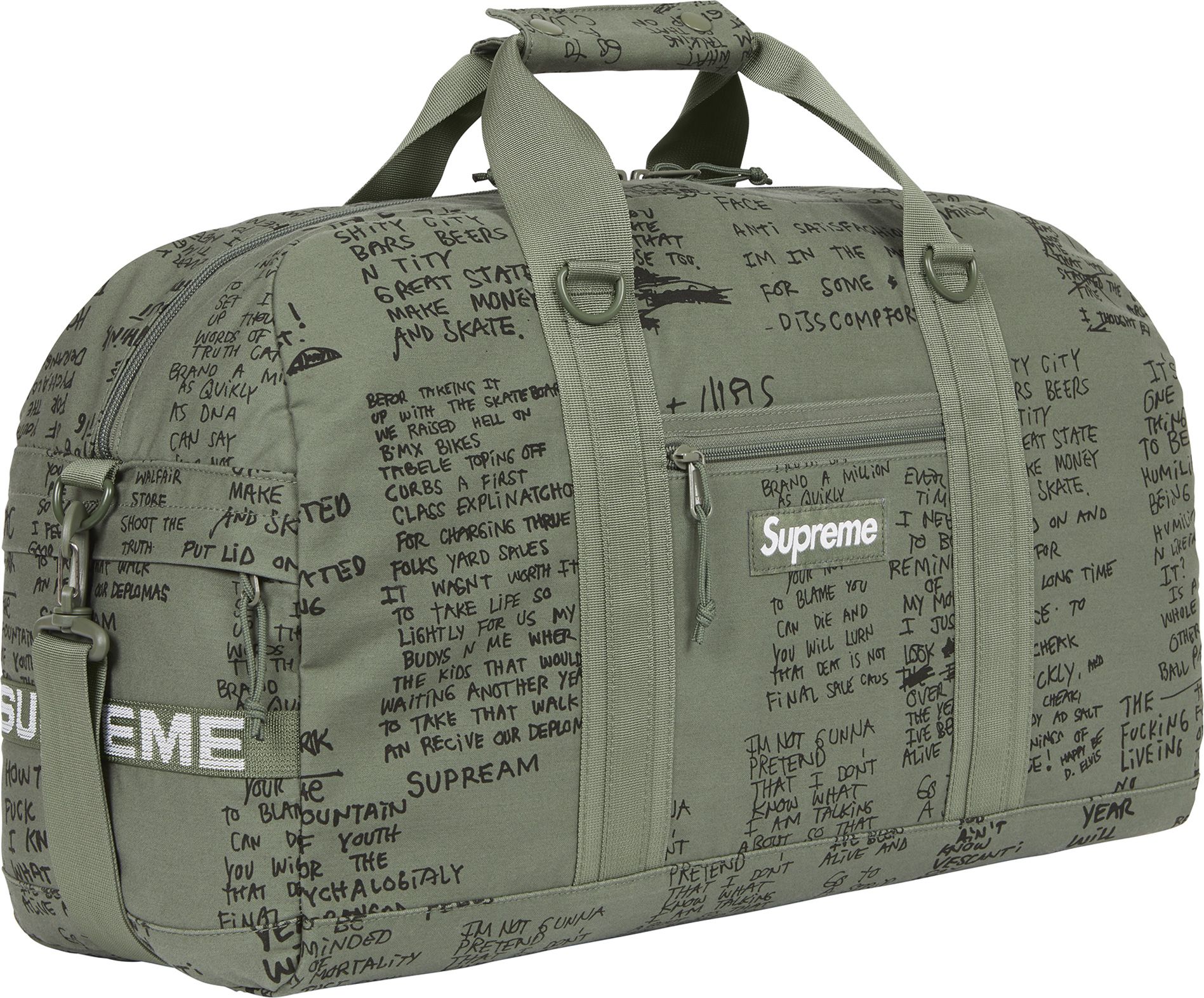 Supreme Field Duffle Bag Olive - Waterproof Travel Gym Bag for Men & Women - Perfect for Camping, Workout, Sports, and Weekend Getaways