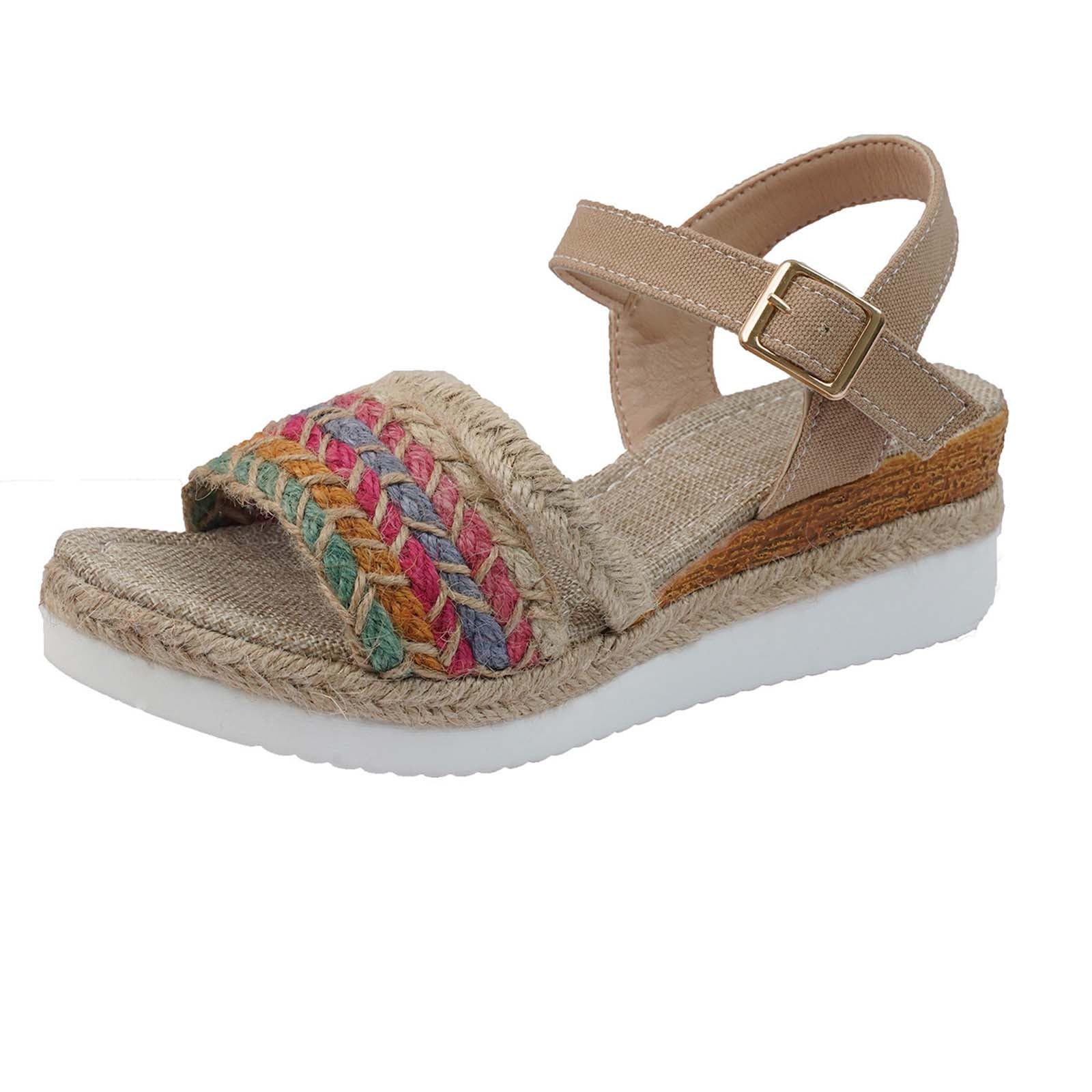 Women's Summer Wedge Sandals - Roman Fish Mouth Dressy Sandals for Women | Comfortable & Stylish for Beach, Vacation & Casual Outings