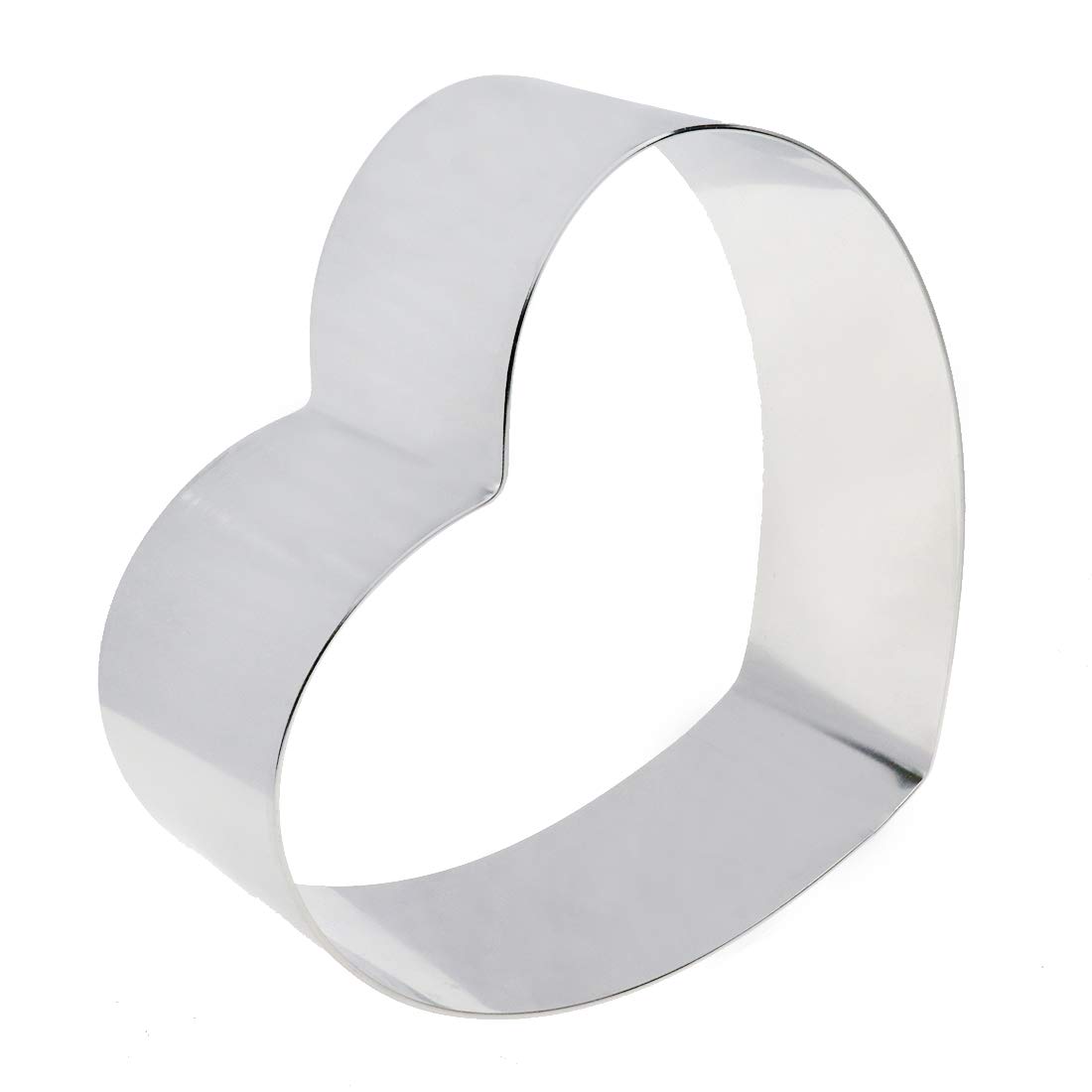 6-Inch Heart-Shaped Stainless Steel Cake Ring Mold - Perfect for Baking Cakes, Tiramisu, Mousse & Cutting Biscuits | DIY Baking Tool for Home Bakers & Professional Chefs | Ideal for Valentine's Day, Birthdays & Special Occasions