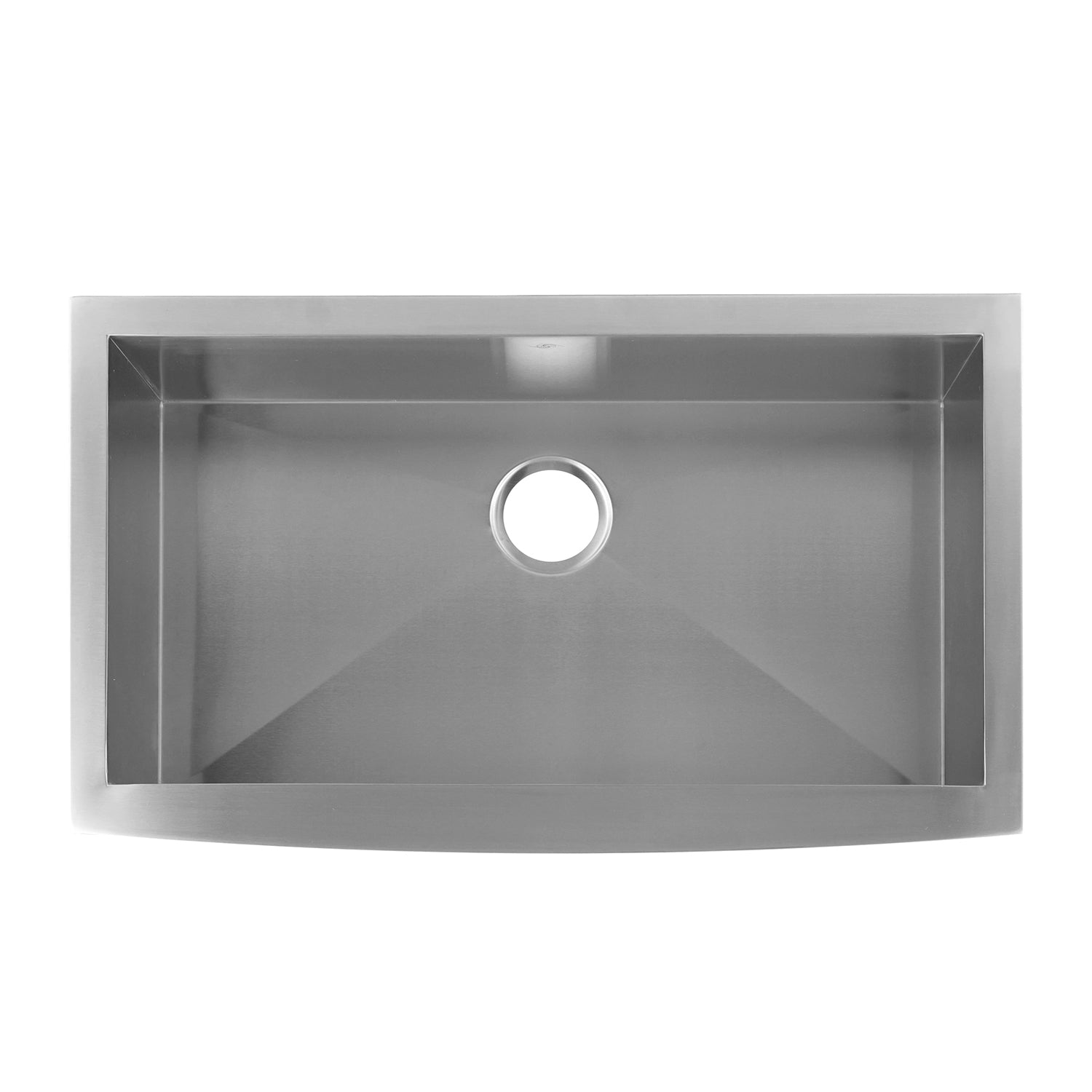 DAX Farmhouse Kitchen Sink 32x20 Inches - 16 Gauge Stainless Steel with Brushed Finish - Undermount or Drop-in Installation - Perfect for Modern Farmhouse & Rustic Kitchen Designs (DAX SQ 3321)