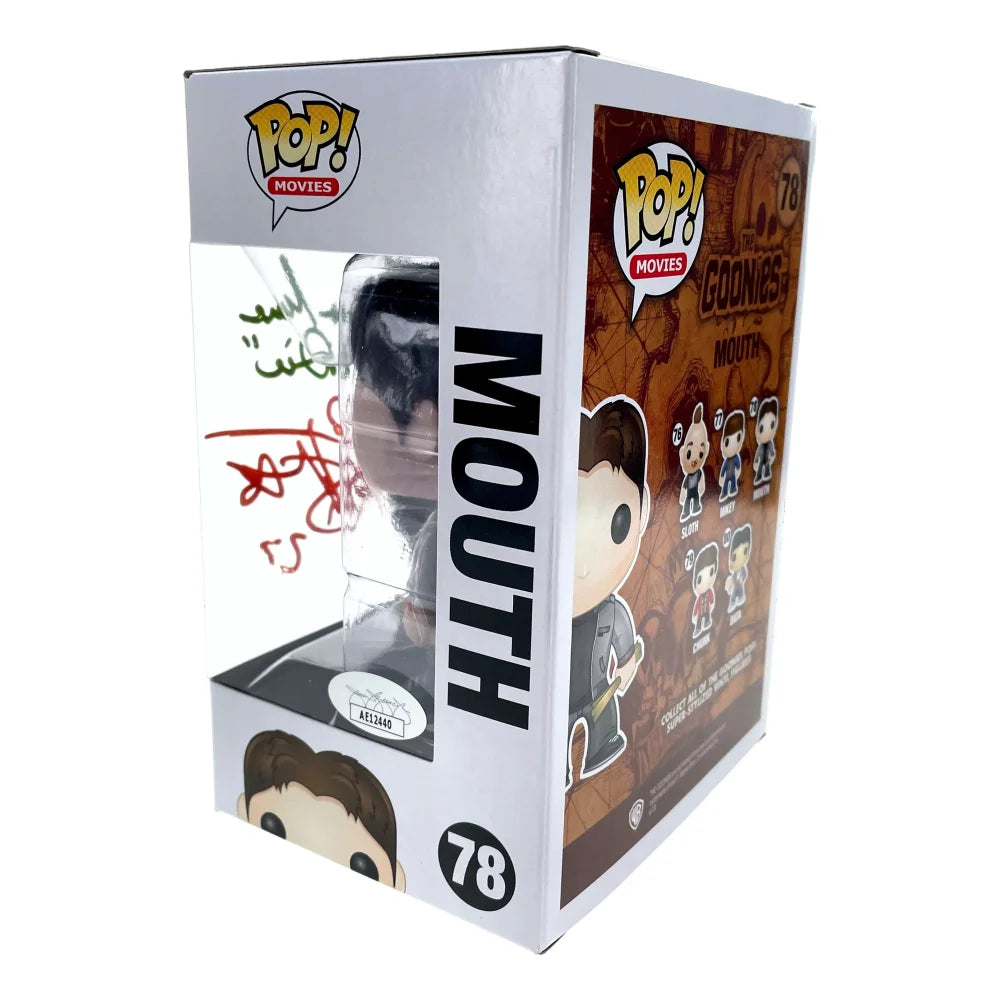 Corey Feldman Autographed Never Die Funko Pop The Goonies Mouth 78 JSA COA - Limited Edition Collectible for Movie Fans & Pop Culture Enthusiasts - Perfect for Display in Home Theater, Office, or Comic Book Collection