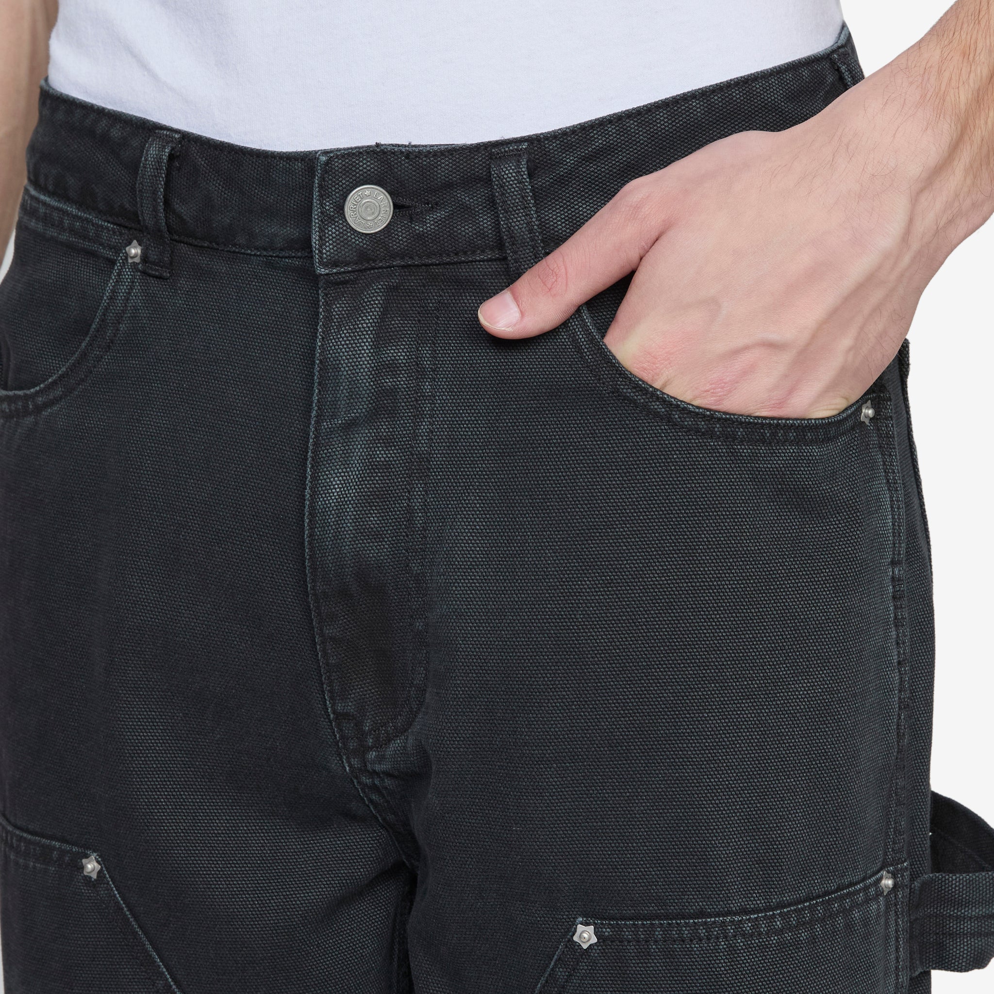 Double Knee Carpenter Pants - Durable Work Pants for Men in Black | Perfect for Construction, Carpentry & Heavy Duty Work