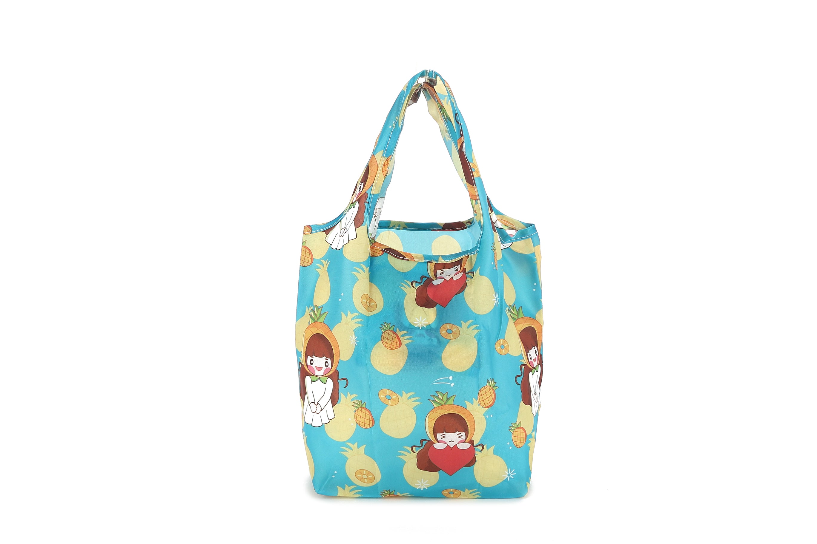 Foldable Tote Bag for Women - Cute Hawaiian Style Blue Beach Bag - Perfect for Shopping, Travel & Beach Day Outings