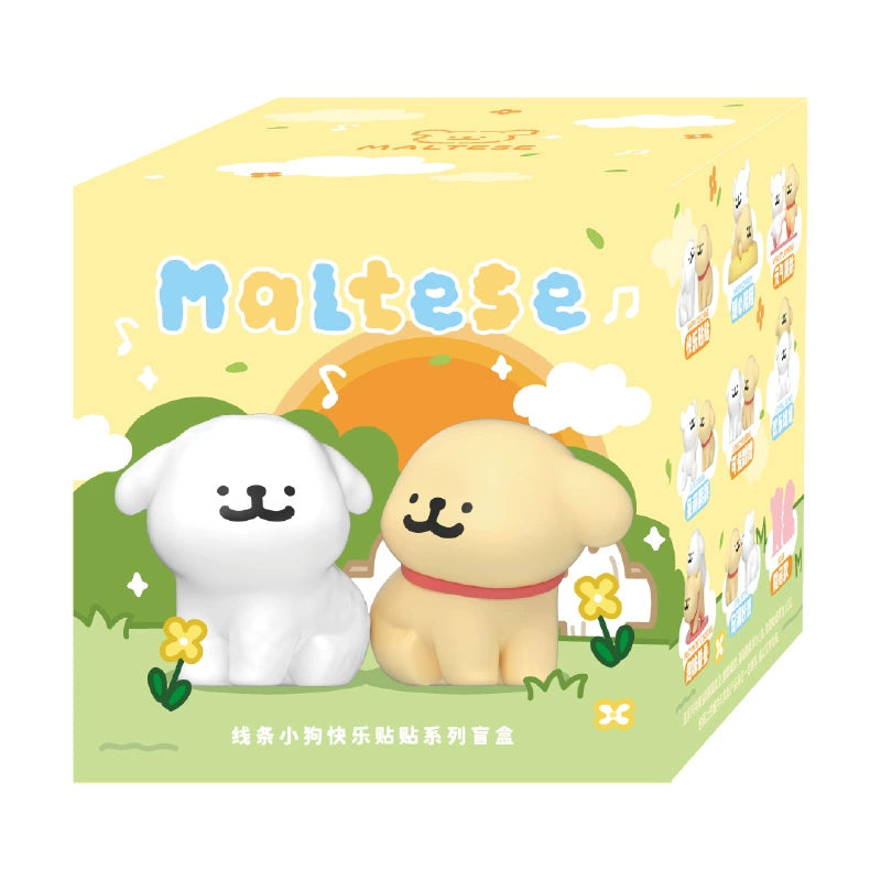 Adorable Maltese Happy Snuggling Series Blind Box Collectible Toy - Perfect for Dog Lovers, Gift Giving & Home Decor