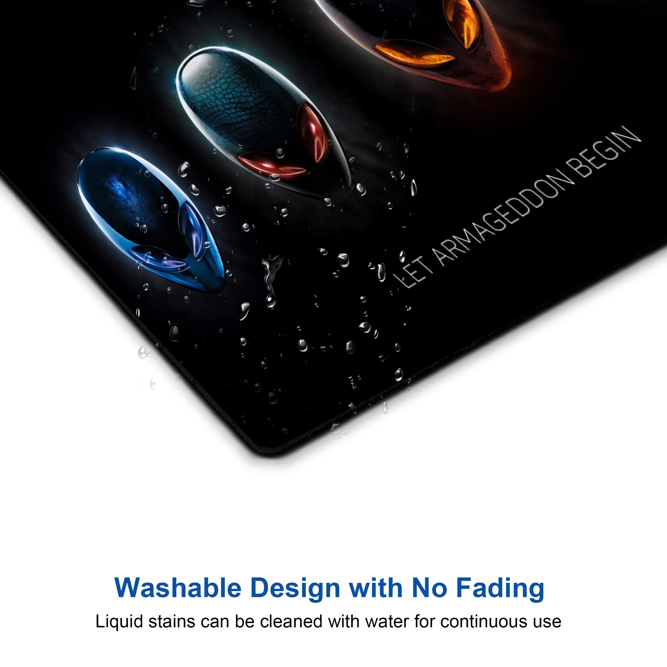 Alien Mouse Pad - Personalized Sci-Fi Design Non-Slip Rubber Gaming Mouse Mat for PC, Laptop, Office & Home Use