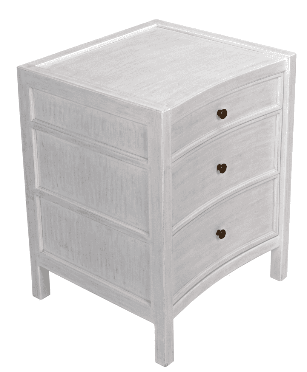 3-Drawer Nightstand with Sea Watch Design - Stylish Bedside Chest for Bedroom Storage & Organization - Perfect for Small Spaces, Apartments, and Dorm Rooms