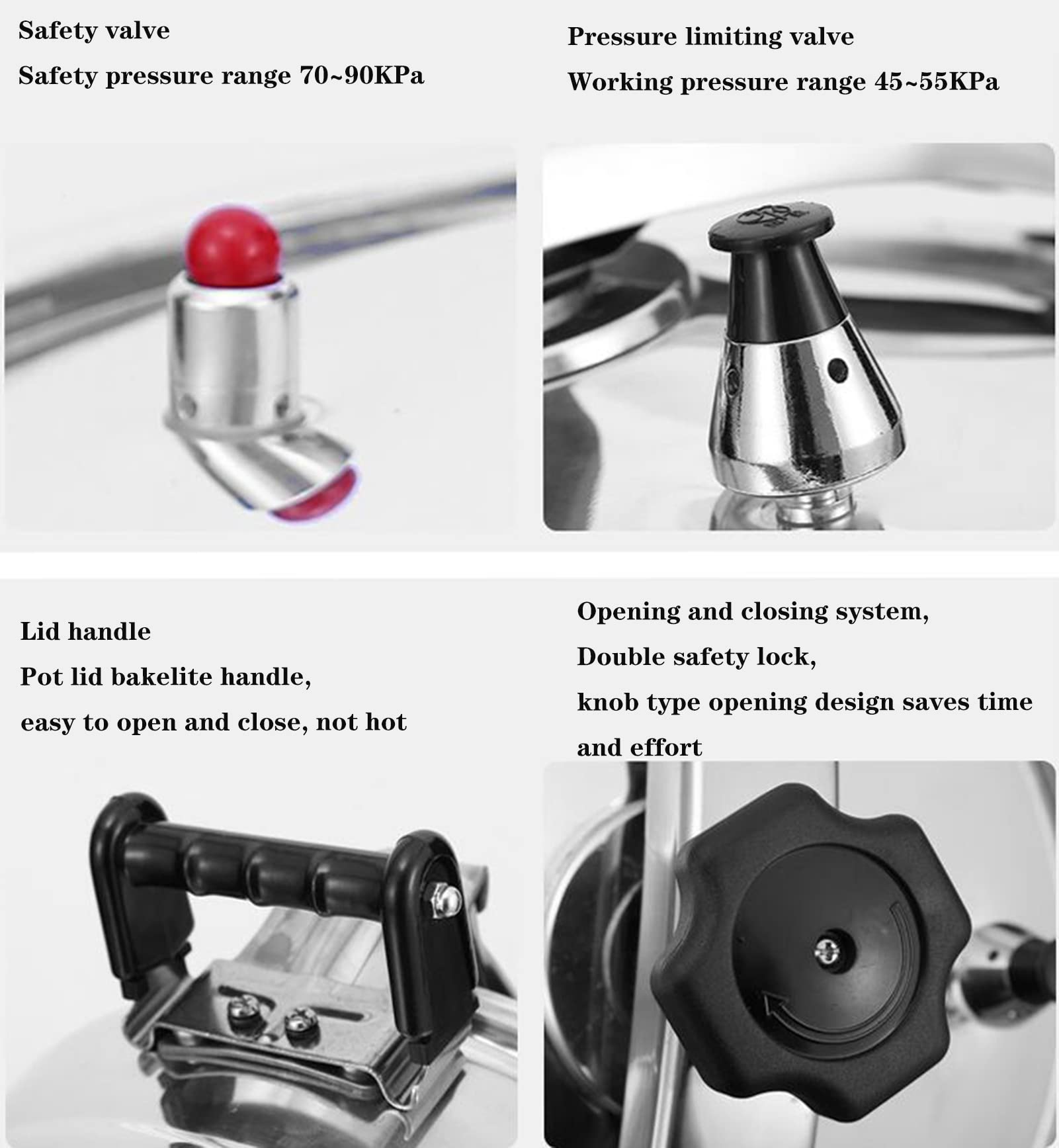 4L Aluminum Alloy Mini Pressure Cooker - Explosion-Proof & Super Safety Lock for Home & Hotel Kitchen Use | Safe & Durable for Daily Cooking, Meal Prep & Camping