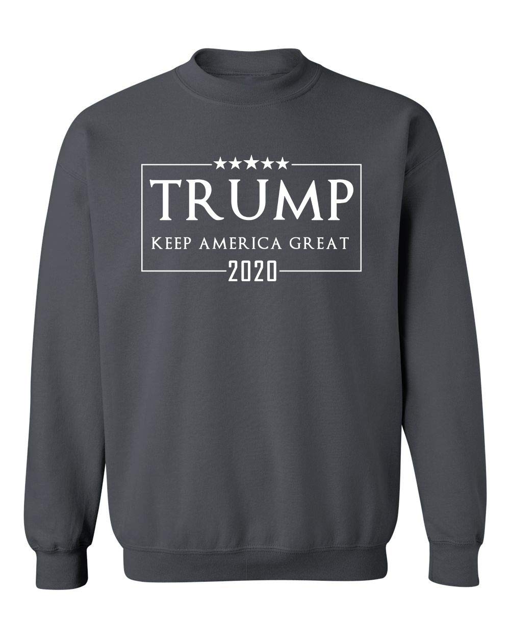 Kropsis Five Star Trump Keep America Great 2020 Election Crewneck Sweatshirt - Patriotic Political Apparel for Campaign Supporters & Conservative Events