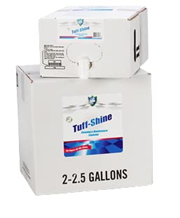 ULTRA SHIELD Tuff-Shine Bag-in-Box Floor Cleaner - 2.5 Gallon Commercial Grade Shine Solution for Concrete Floors | Quick Instant Shine for Janitorial & Industrial Use | Ideal for Warehouses, Garages & High-Traffic Areas