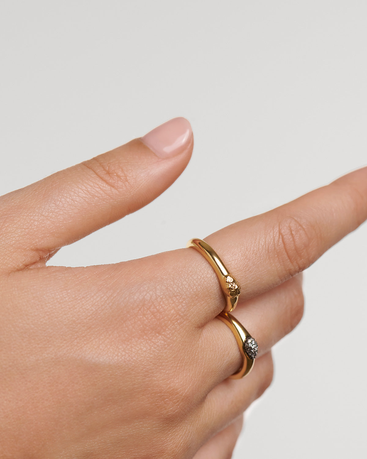 GRID 4 The Rocks Ring Set - Stylish Stackable Rings for Women | Perfect for Everyday Wear, Date Nights & Gift Giving
