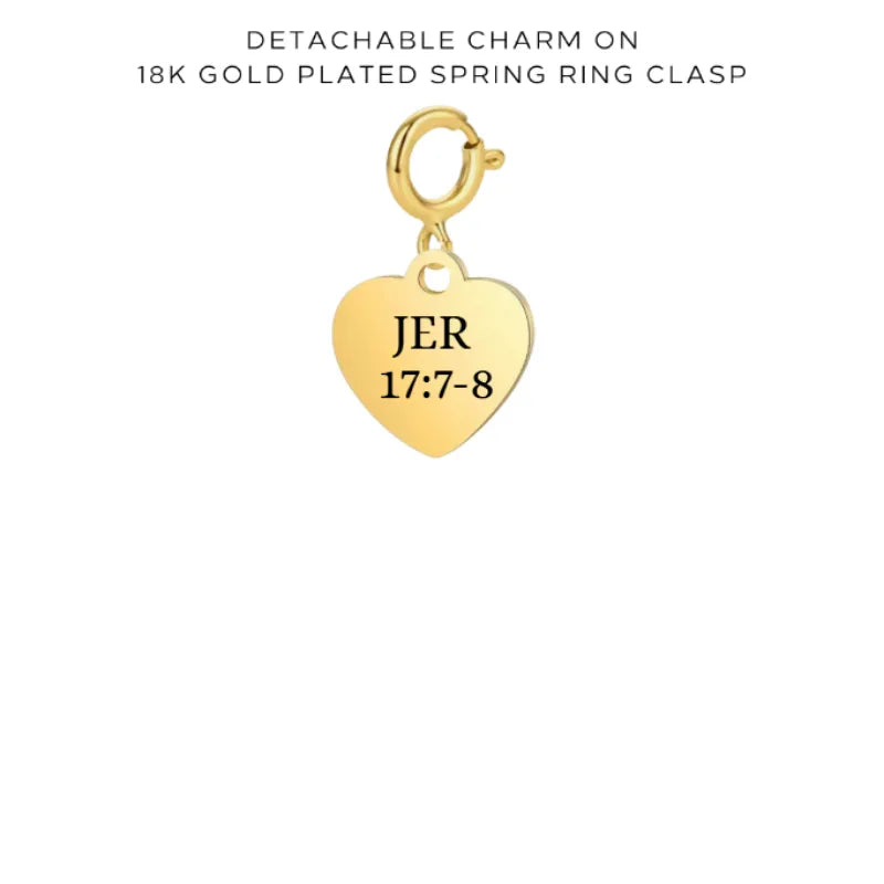 Personalized Engraved Charms with Detachable Clasp - Custom Name Jewelry for Bracelets & Necklaces - Perfect for Gifts, Anniversaries & Special Occasions - $10.00
