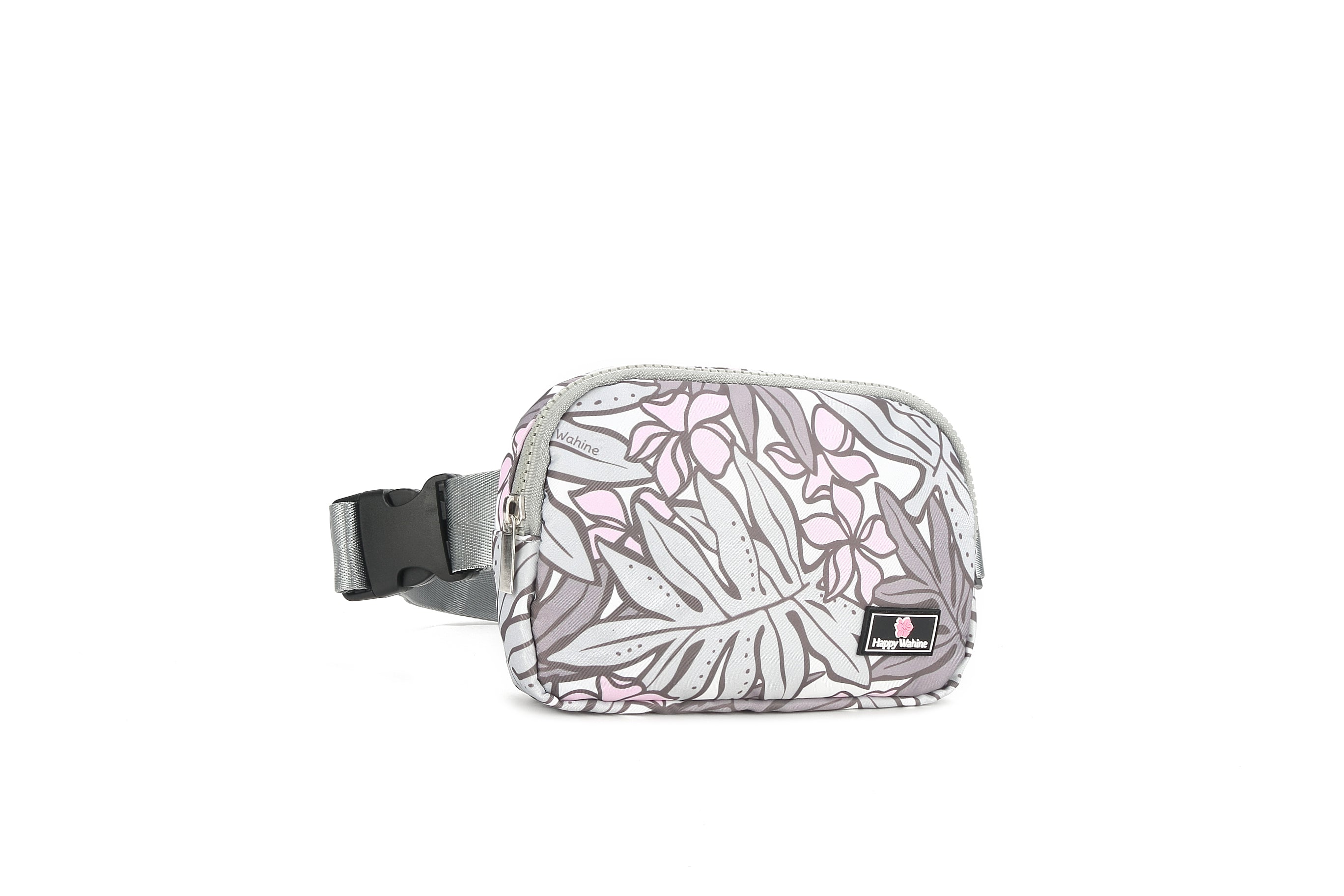 Jenna Laua'e Grey Belt Bag for Women - Stylish and Hands-Free Waist Pack for Travel, Running, Shopping & Outdoor Activities