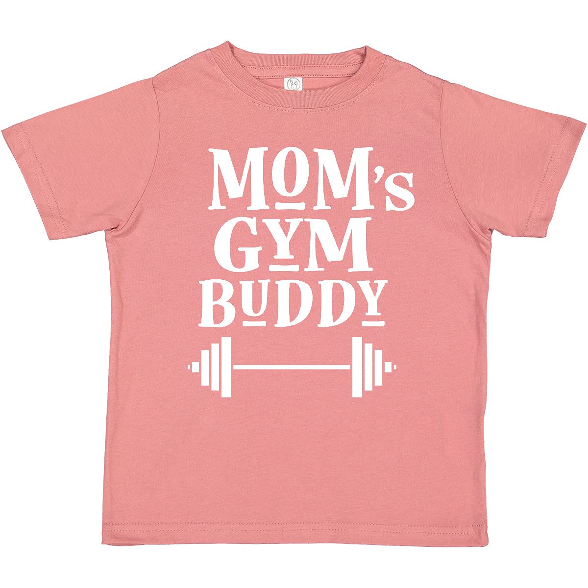 Inktastic Mom's Gym Buddy Fitness Workout Toddler T-Shirt - Cute Workout Shirt for Active Moms & Toddlers - Perfect for Gym, Yoga & Playdates