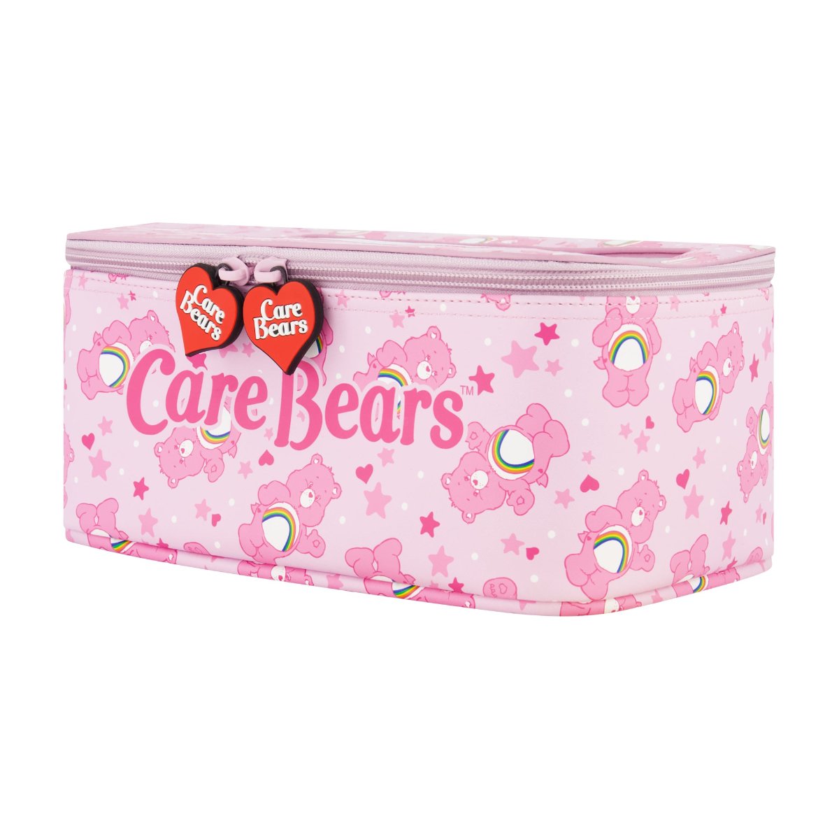 Care Bears Cheer Bear 2-Piece Travel Cosmetic Bag Set - Perfect for Makeup Storage & Travel Accessories Organization
