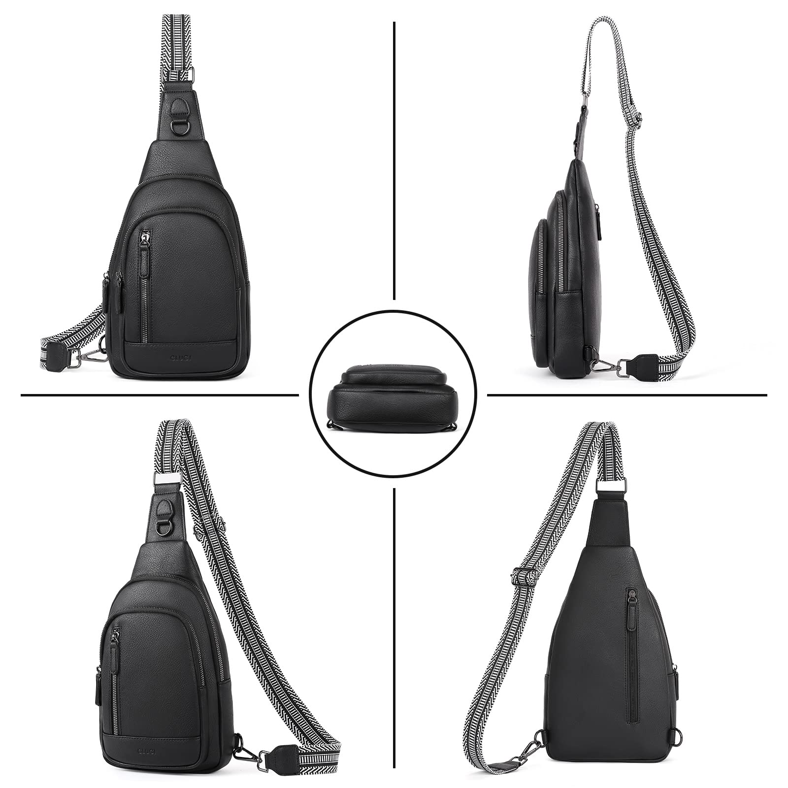 CLUCI Women's Leather Crossbody Bag - Stylish Sling Backpack Purse for Travel, Work & Daily Use | Durable & Fashionable Shoulder Bag
