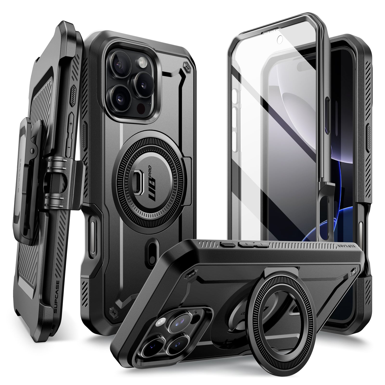 iPhone 16 Pro Max 6.9 Inch Unicorn Beetle PRO MAG Rugged MagSafe Case - Gun Metal | Shockproof Protective Cover with Magnetic Compatibility | Perfect for Outdoor Adventures & Daily Use