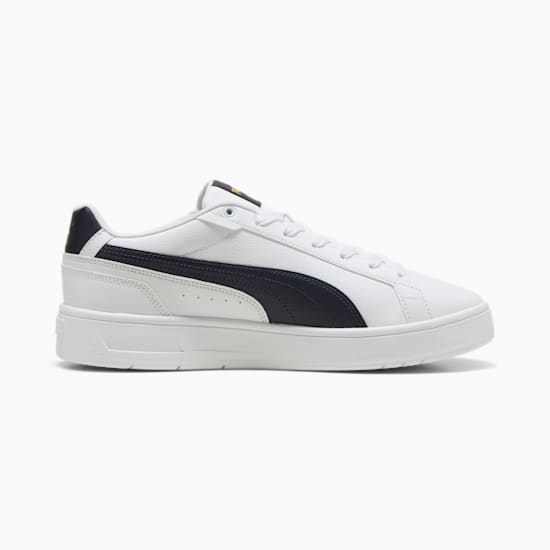 PUMA Men's Court Classico Sneakers - White/Black - Classic Low-Top Tennis Shoes for Men | Comfortable & Stylish for Casual Wear, Gym, and Everyday Use