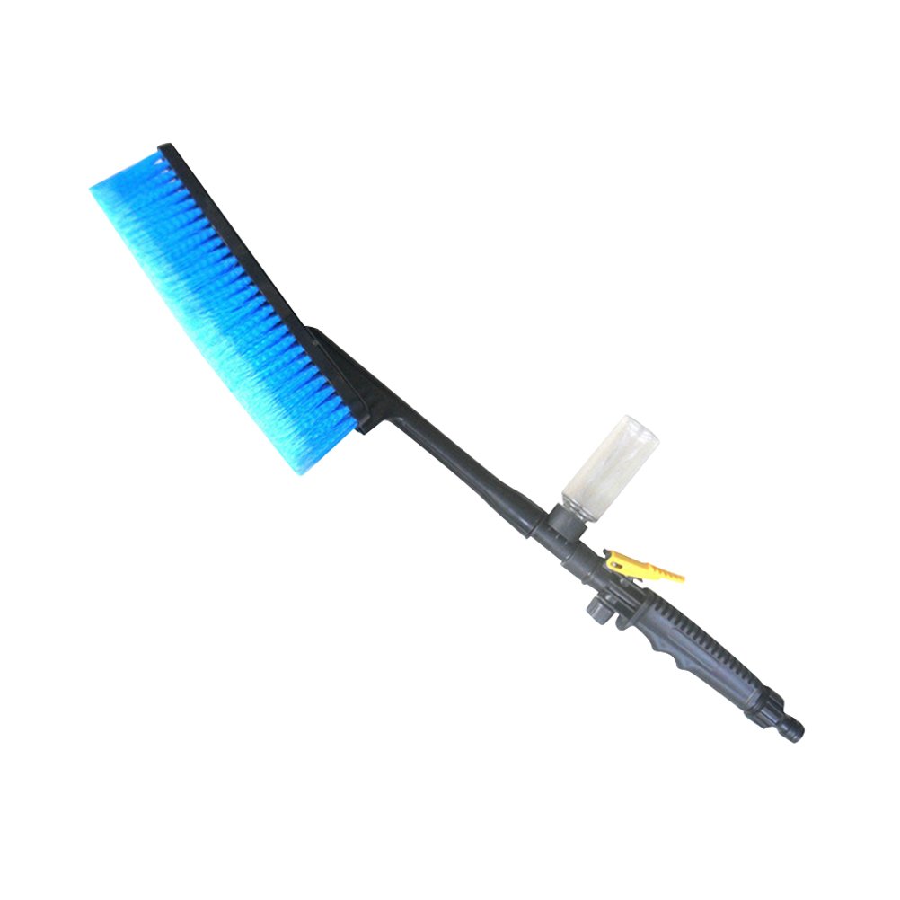VORCOOL Soft Bristle Car Wash Brush with Long Handle - Gentle Scratch-Free Cleaning for Cars, Trucks & SUVs - Perfect for Foam Wash, Rinse & Detailing - Includes Water Spray Nozzle for Easy Rinsing