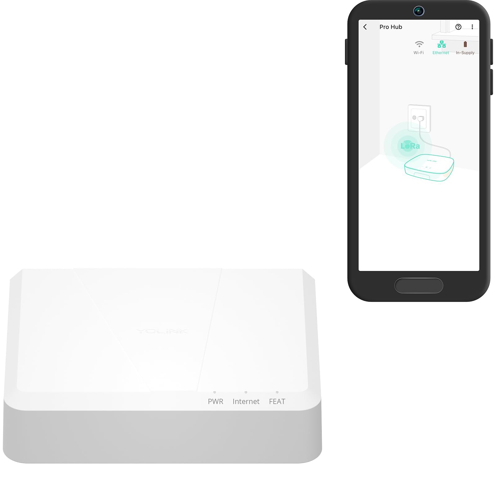 YoLink X3 Hub Smart Home Gateway - 1/4 Mile Long Range LoRa Smart Home Automation Bridge - Central Controller for YoLink Devices - Home Security Monitoring System - White | Smart Home Automation Hub for Alexa & Google Assistant | Control Lights, Thermostats & Security Cameras Remotely | Ideal for Houses, Apartments & Offices | Perfect for Home Security Monitoring & Smart Device Integration