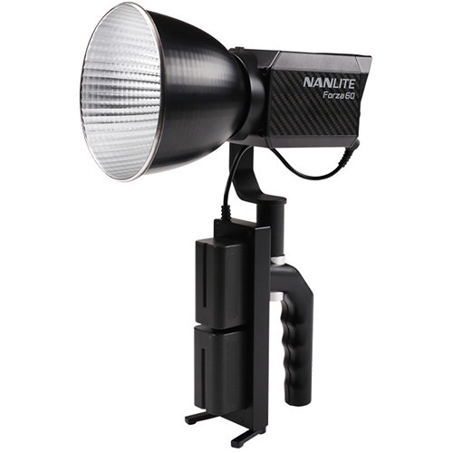 Nanlite Forza 60 Battery Grip - Professional LED Light Power Solution for Photography & Videography - Perfect for Studio, On-Location, and YouTube Content Creation