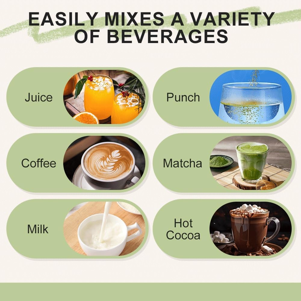 Automatic Magnetic Stirring Coffee Mug - Rechargeable Stainless Steel Self Stirring Travel Mug for Coffee & Tea - Perfect for Office, Home & Outdoor Use (Green)