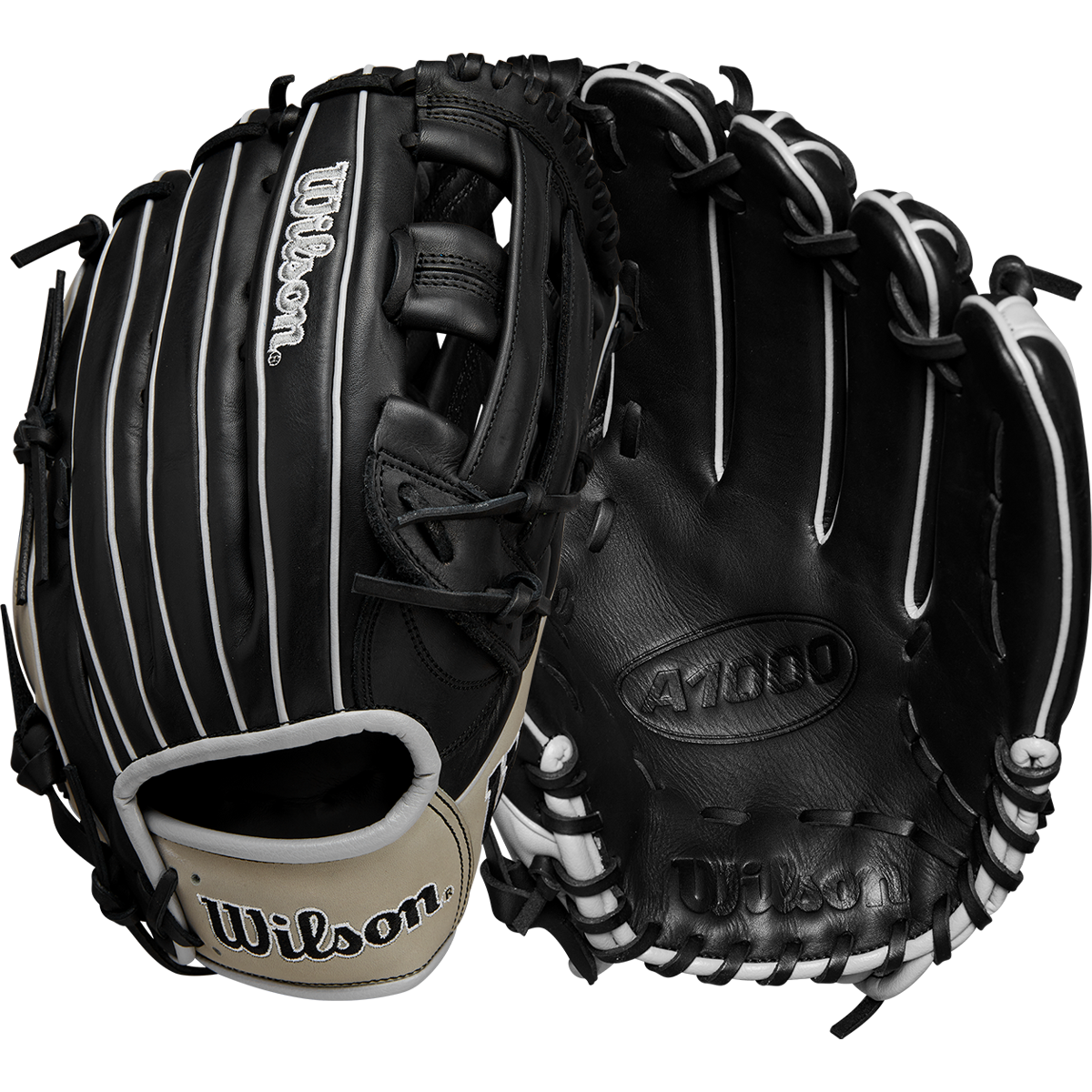 A1000 1750 Outfield Baseball Glove - 12.5 Inch Dual Post Web for Youth & Adult Players - Perfect for Outfield Practice & Game Performance