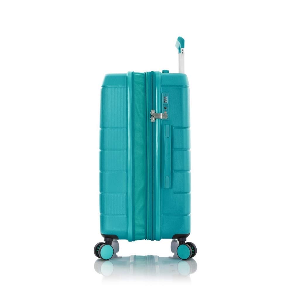 Heys America Neo 26-Inch Hardside Spinner Luggage - Lightweight Durable Suitcase with 360° Wheels, TSA Lock (Aqua Blue) - Perfect for Air Travel, Business Trips & Vacation Packing