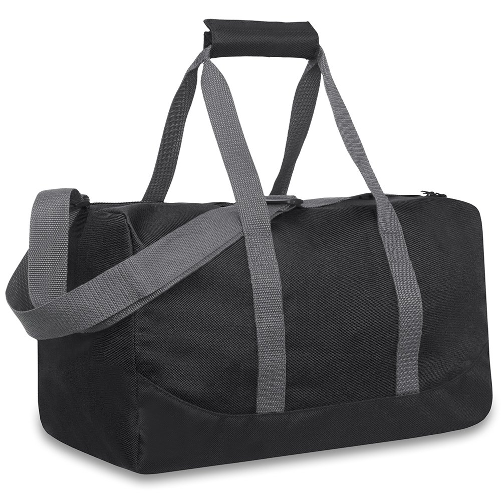 30L 17 Inch Canvas Duffle Bag for Men & Women - Waterproof Travel Weekender Overnight Carry On Shoulder Bag (Black) | Perfect for Gym, Weekend Trips & Airplane Carry-On