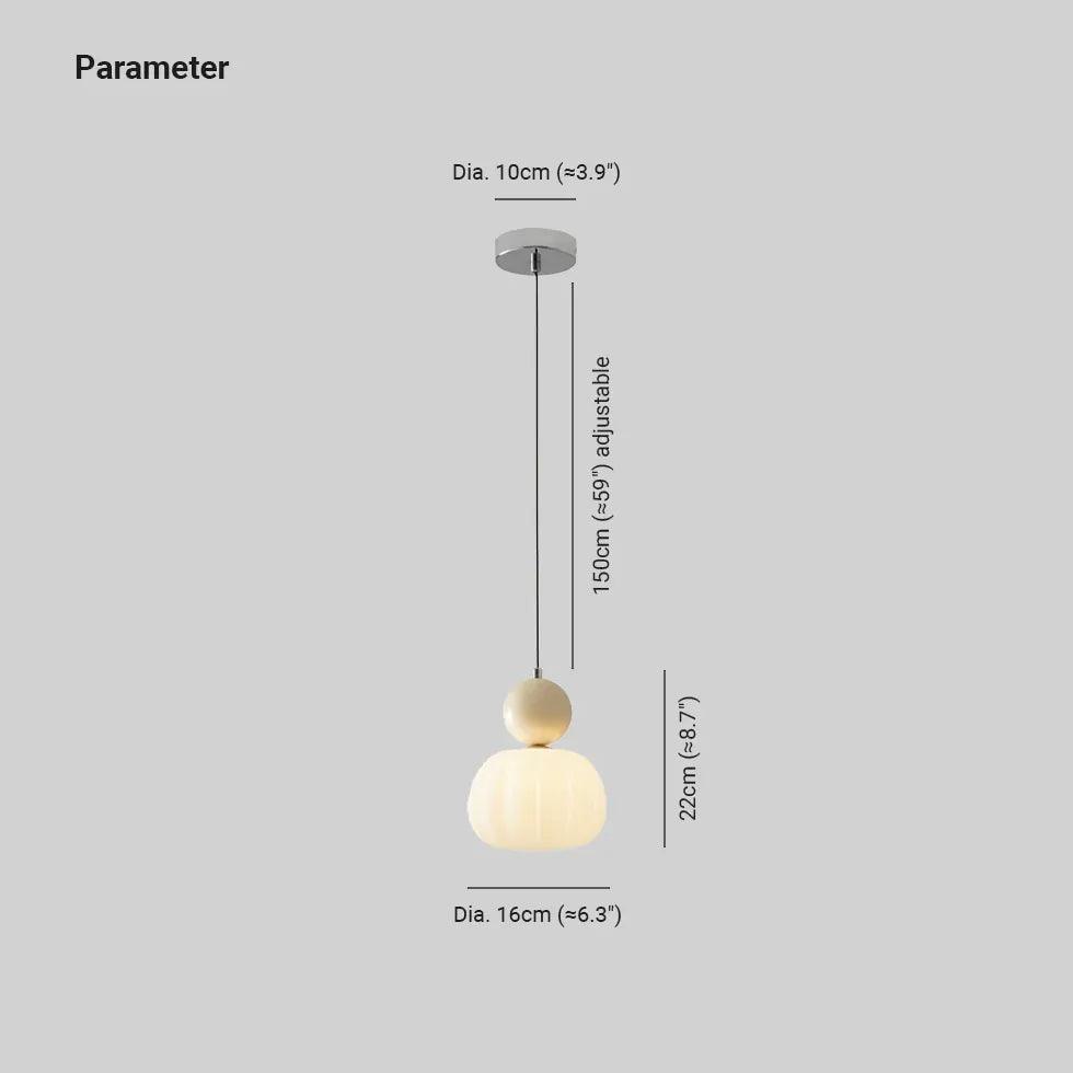 White Acrylic Floral Sphere Pendant Light - Modern Ceiling Lamp for Living Room, Bedroom, Dining Room & Kitchen Decor