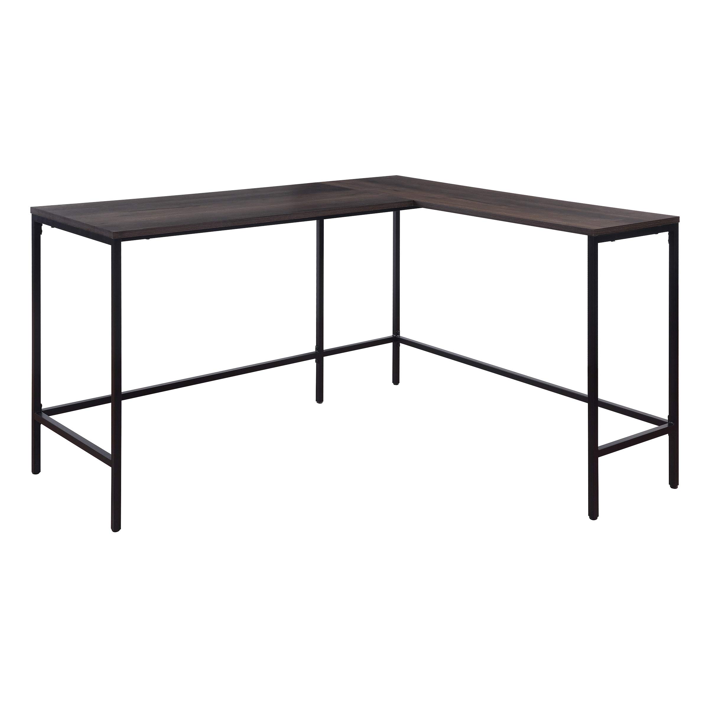 OSP Home Furnishings Modern L-Shaped Computer Desk in Ozark Ash Finish - Perfect for Home Office, Gaming Setup & Small Space Workstations