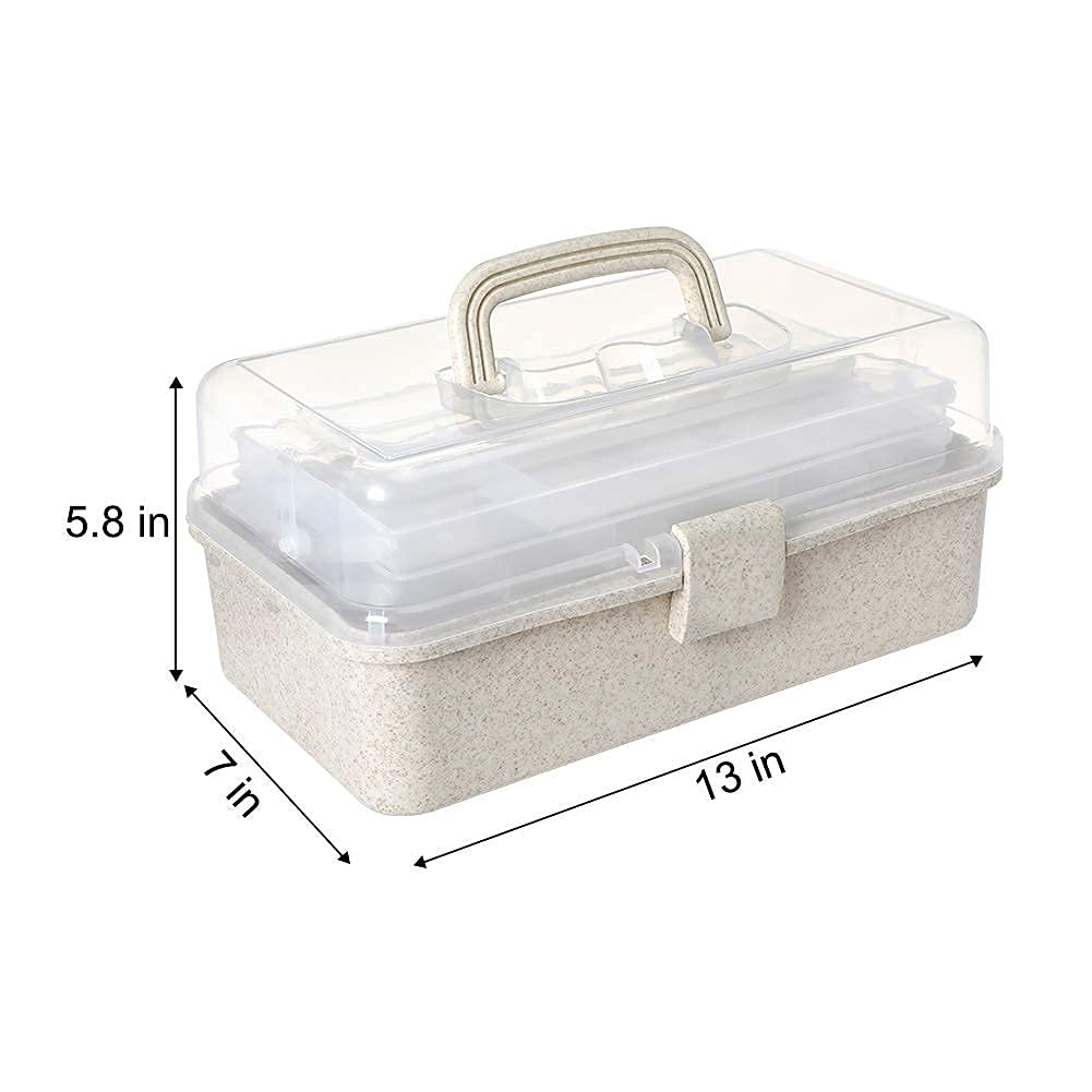 3-Tier First Aid Kit with Handle - Portable Medical Storage Box for Emergency, Home, Car, Travel & Outdoor Activities | Perfect for Camping, Hiking, School & Family Safety
