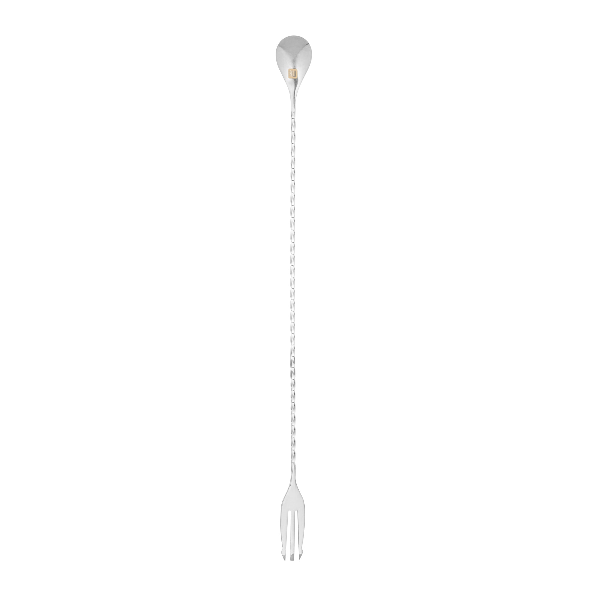 Premium Black Plated Stainless Steel Trident Bar Spoon - 16 Inch Professional Mixology Tool for Cocktails, Bartending & Home Bars (1 Count) - Perfect for Crafting Martinis, Mojitos & Stirred Drinks