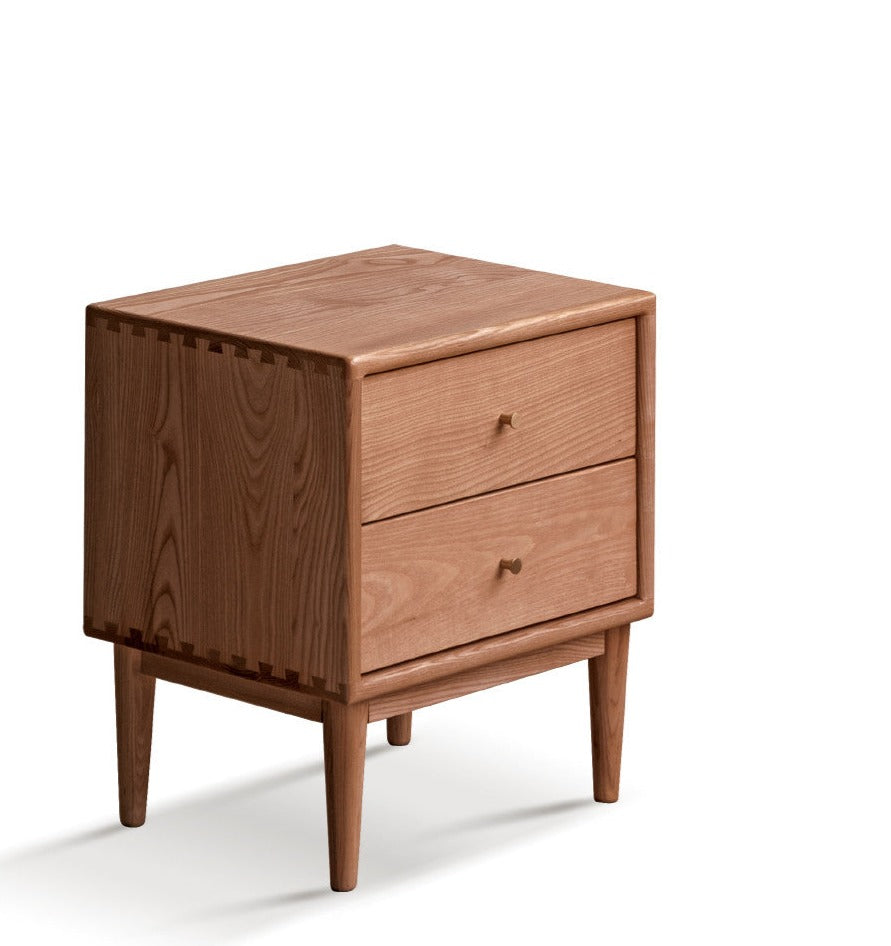 Solid Wood Nightstand - Beech or Oak Bedside Table for Bedroom, Modern & Rustic Home Decor, Durable and Stylish Storage Solution
