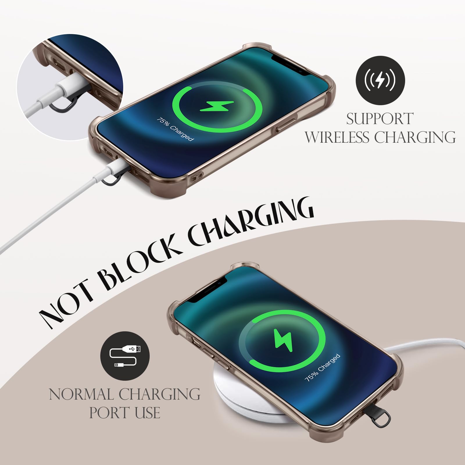 TiMOVO Adjustable Phone Lanyard - Leather Crossbody & Wrist Strap for Smartphones - Perfect for Travel & Outdoor Use