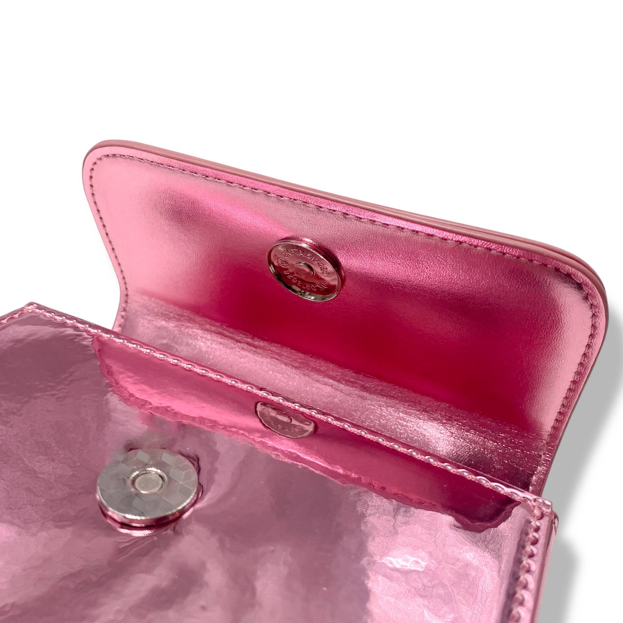 Sparkling Rhinestone Embellished Patent Leather Clutch Purse - Elegant Pink Evening Bag for Parties, Weddings & Special Occasions