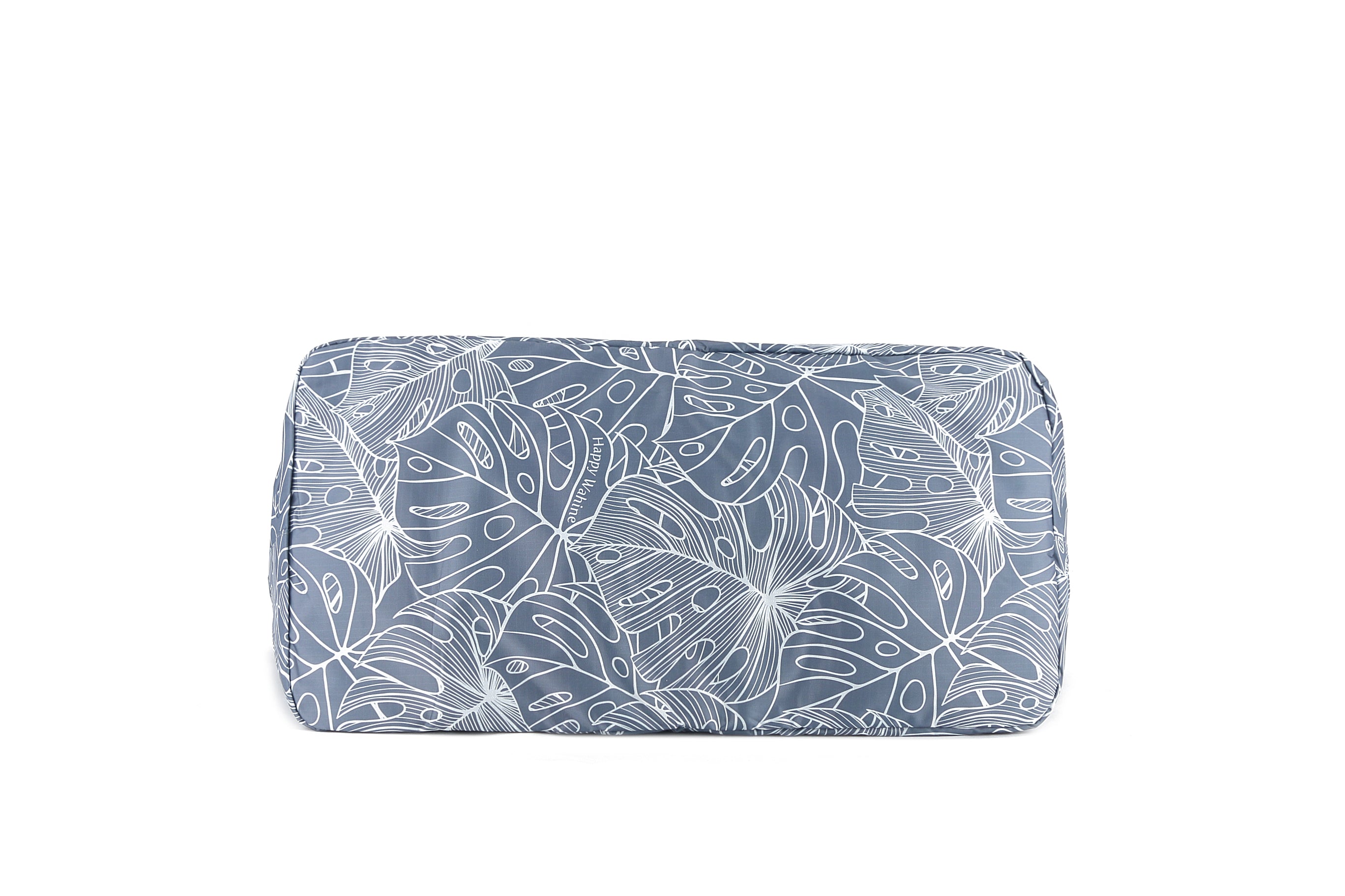 Stylish Monstera Print Large Carry All Tote Bag in Grey - Perfect for Work, Travel, and Everyday Use