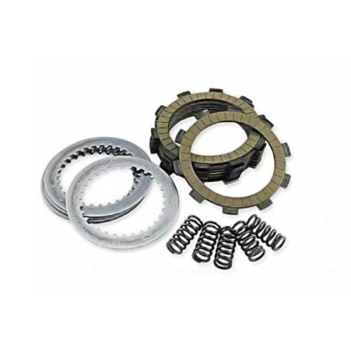 Outlaw Racing ORCS107 Complete Clutch Repair Rebuild Kit with Kevlar Reinforcement - Includes Steel Springs & Fiber Plates - Compatible with Kawasaki ZX600 Ninja ZX6-RR 2005-2006 - Perfect for Motorcycle Clutch Repair & Performance Upgrades