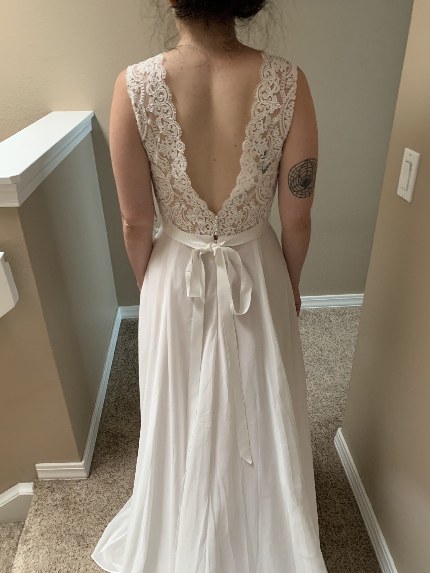 BHLDN Willowby by Watters Taryn Lace Wedding Gown - Elegant A-Line Bridal Dress for Beach, Garden & Outdoor Ceremonies