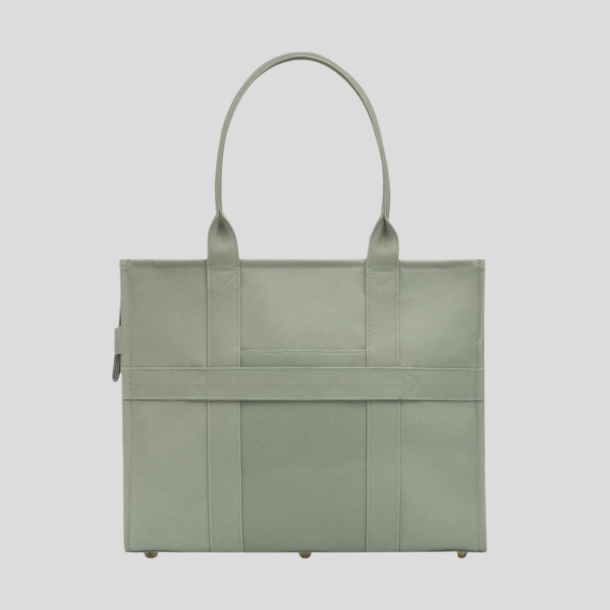 Large Bon Vivant Structured Tote Bag in Sage Green - Stylish & Spacious Handbag for Women, Perfect for Work, Travel, and Everyday Use