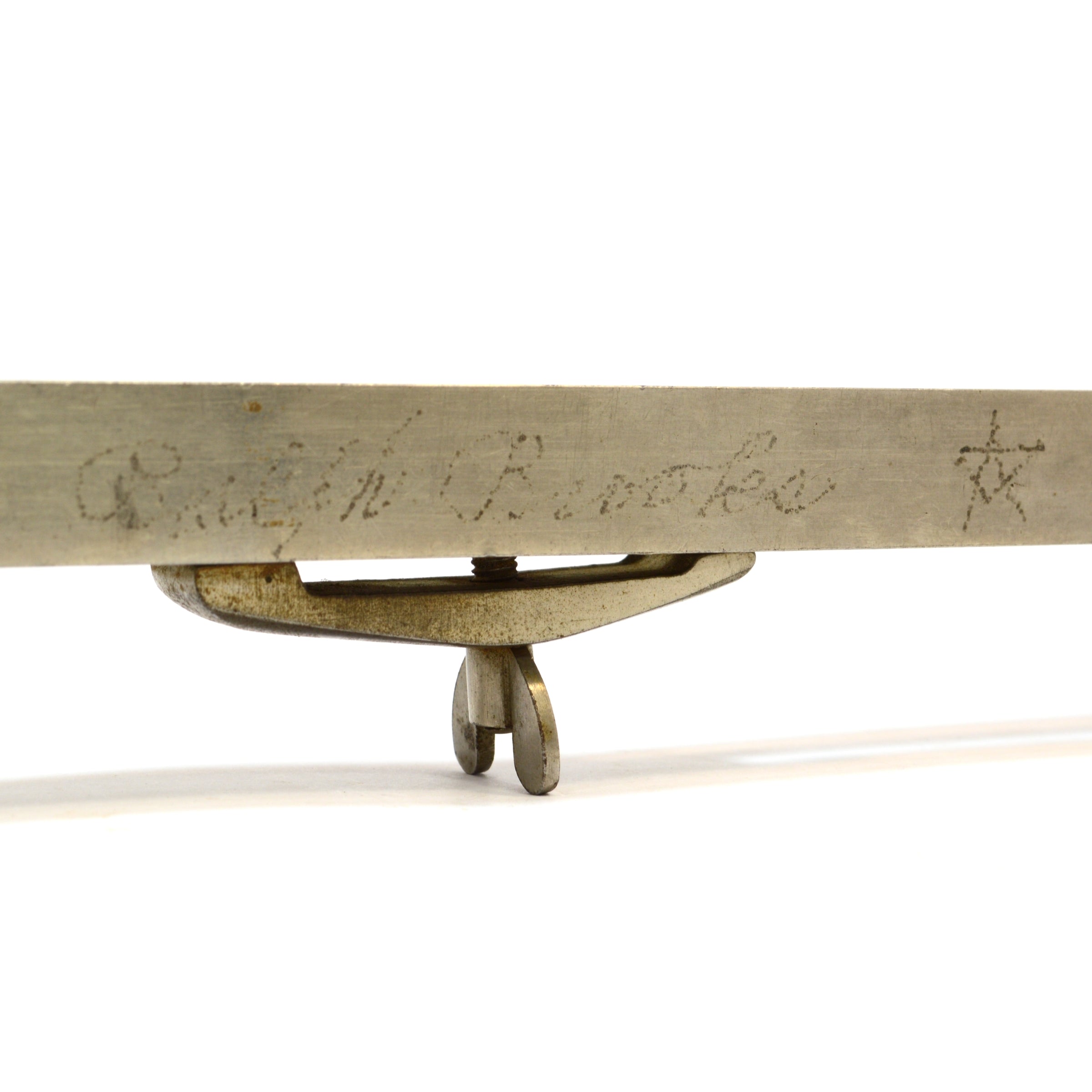Vintage Starrett #110 Adjustable Stair Gauge - Rare 18 Gauge Nickel Plated Fence Tool for Woodworking & Staircase Construction