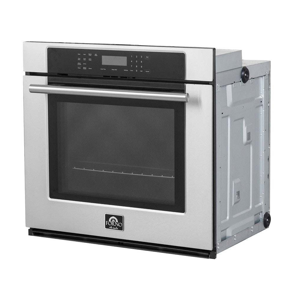 Forno 30-Inch Stainless Steel Electric Single Wall Oven with Self-Cleaning Function - Perfect for Modern Kitchens, Baking, and Family Cooking (Model FBOEL1358 30)