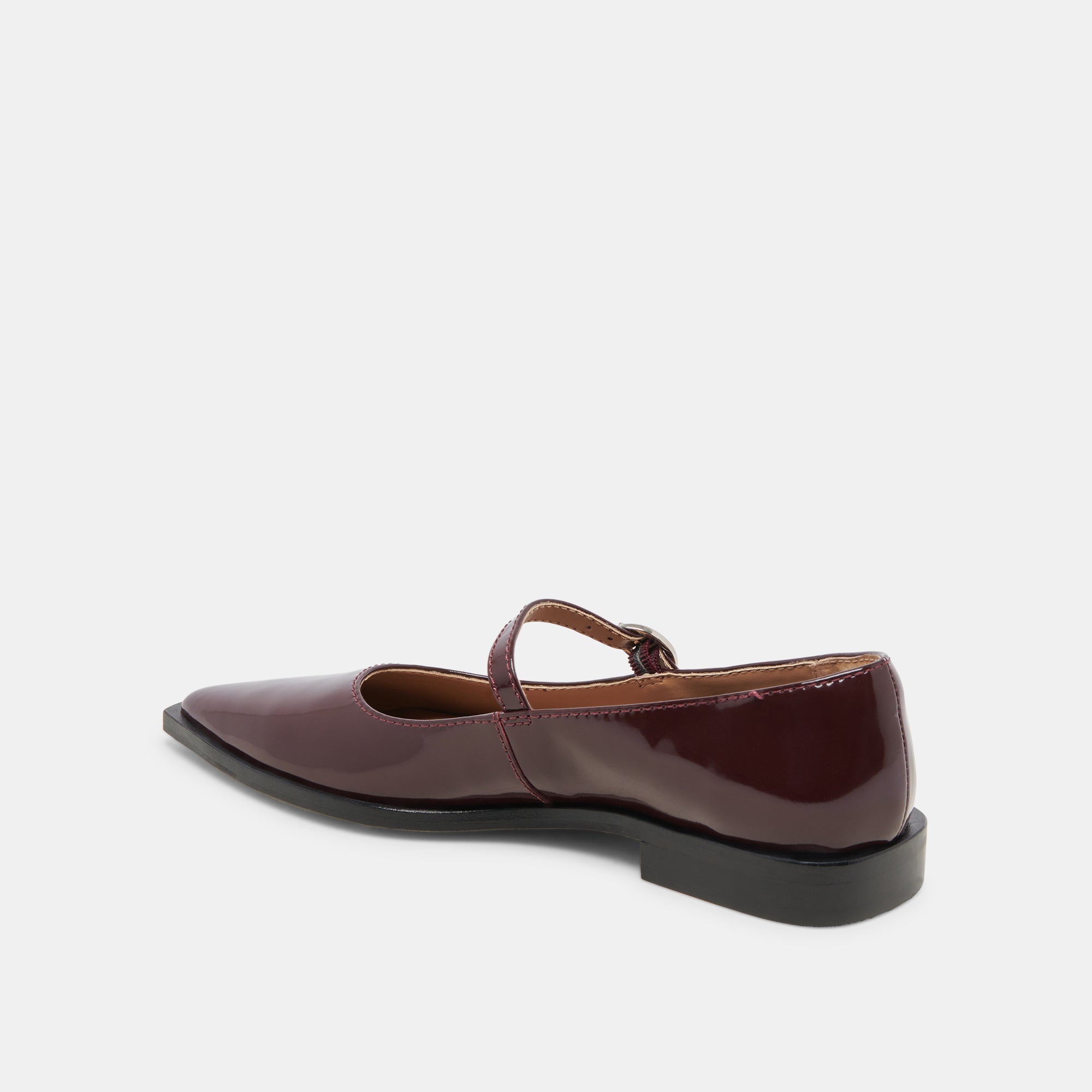 Largo Flats Cranberry Patent Leather Women's Shoes - Stylish & Comfortable for Work, Office, and Casual Wear